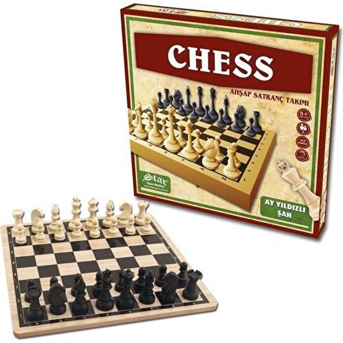 Star Chess Ahşap Satranç Takımı