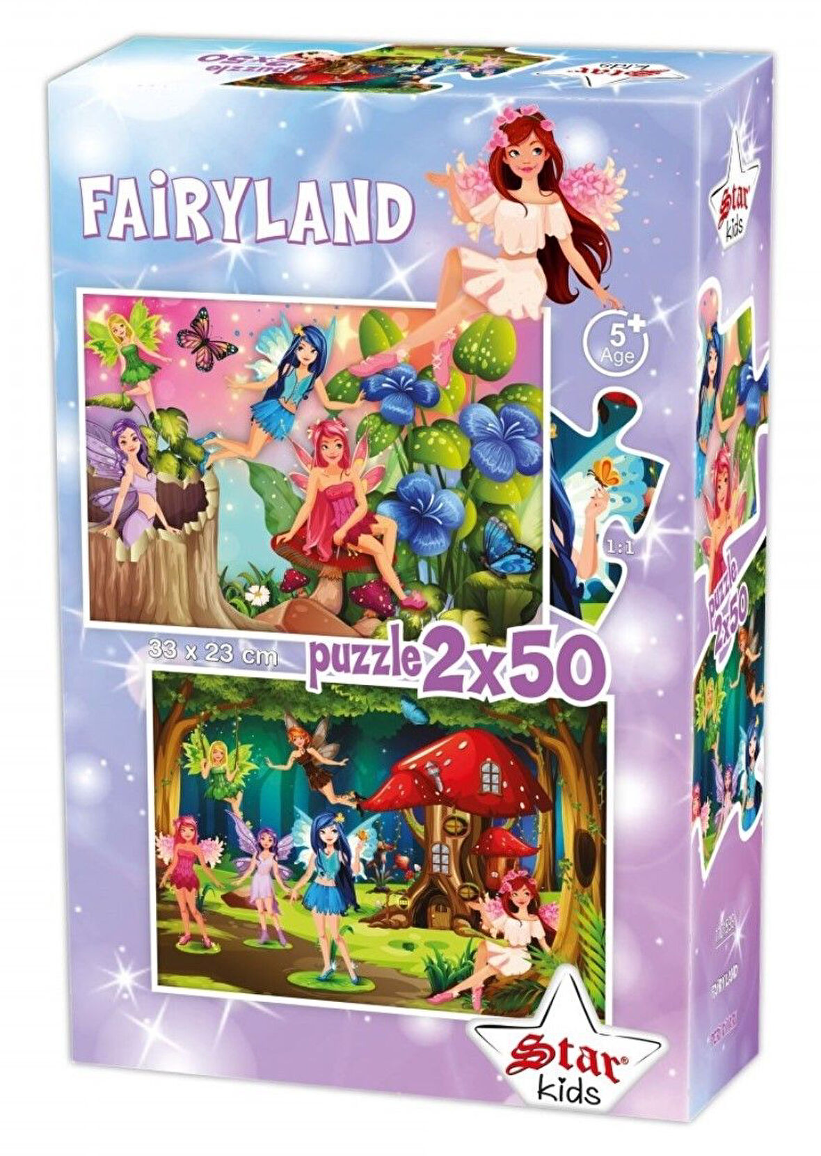 Star Puzzle 2x50 Parça Çocuk Puzzle - Peri Dİyarı