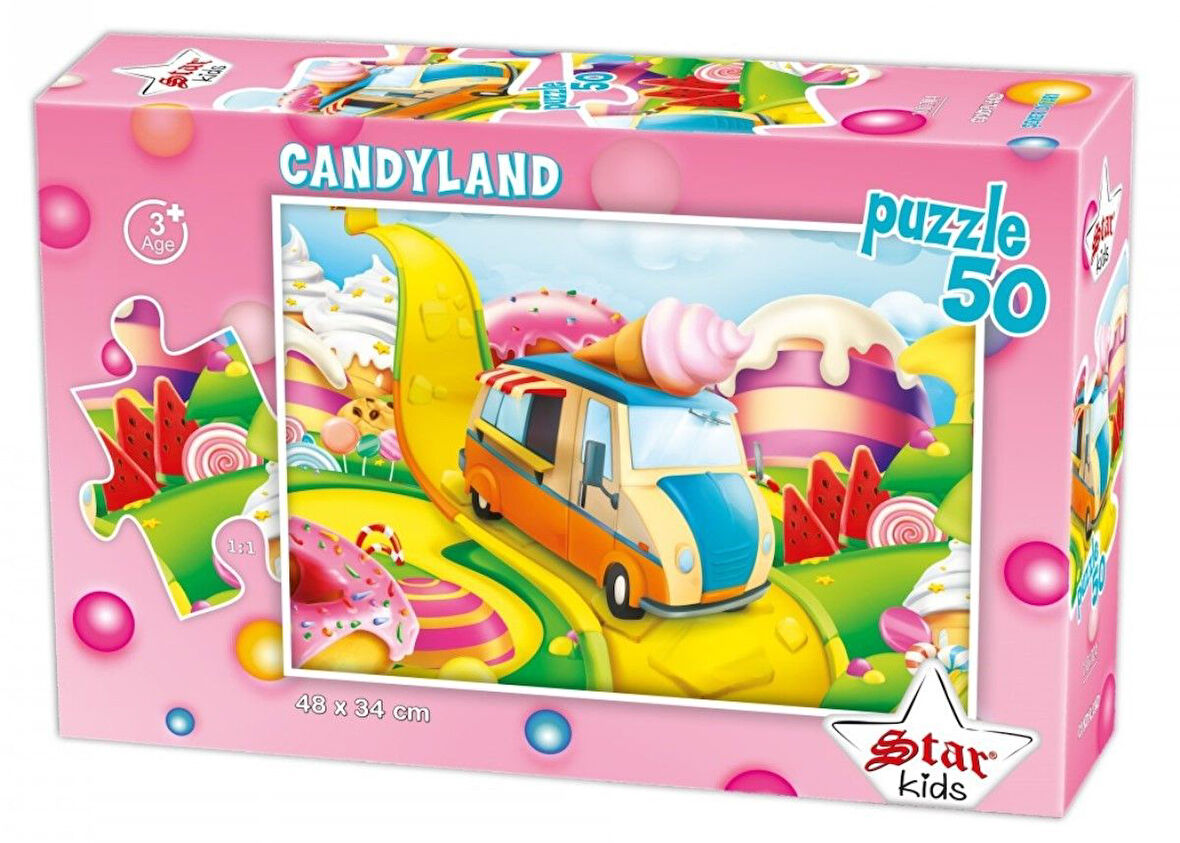 Star Puzzle 50 Parça Şeker Diyarı Çocuk Puzzle