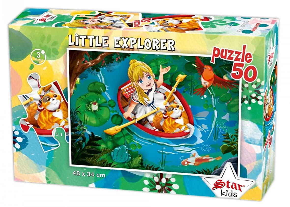 Star Puzzle 50 Parça Küçük Kaşif Çocuk Puzzle