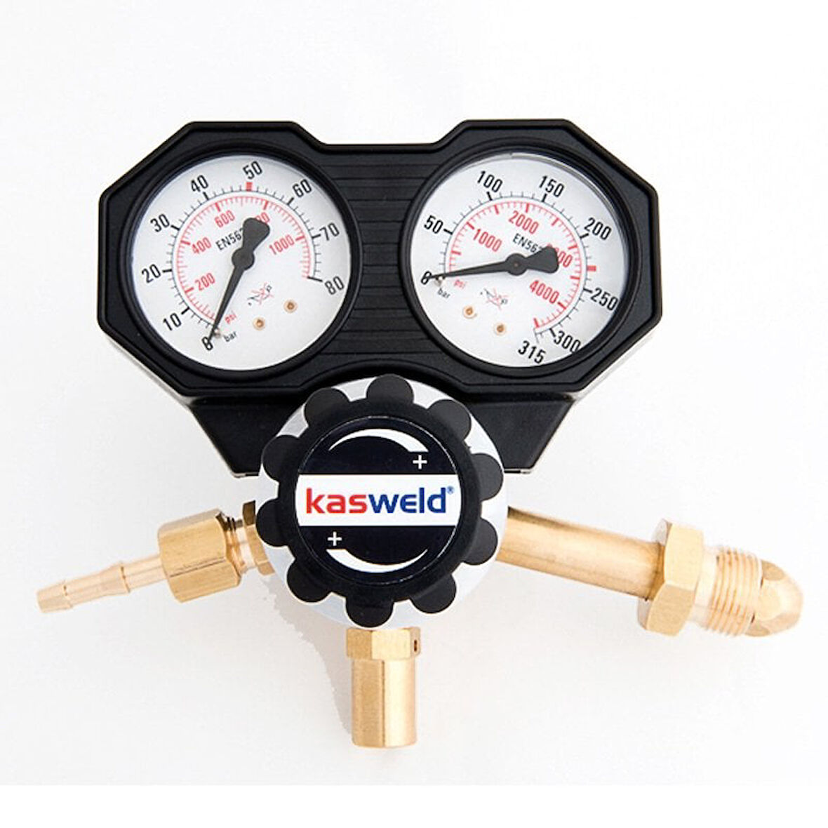 KASWELD 2403 Argon İçin Yüksek Basınç Düşürücü Regülatör 0-50 Bar
