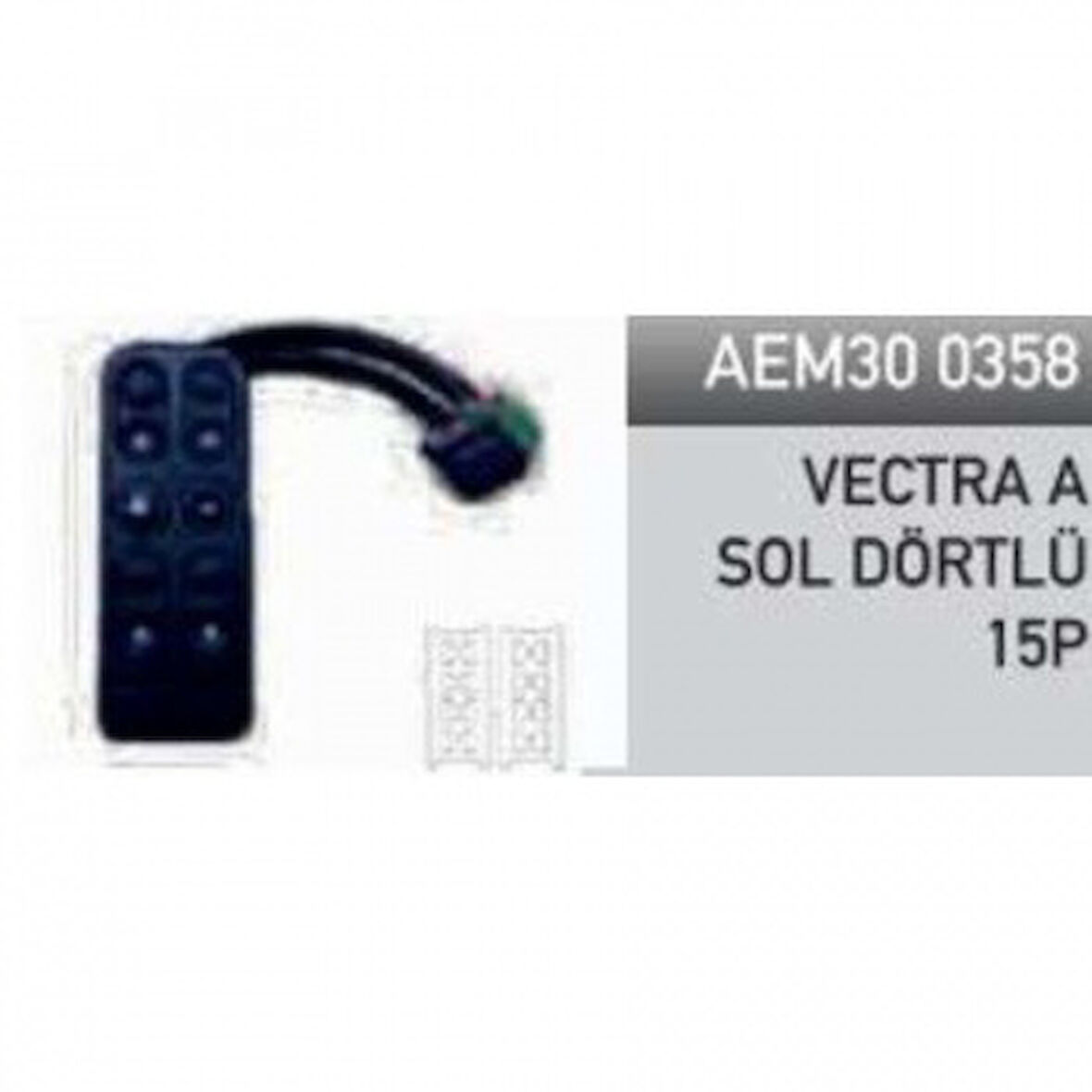 Opel Cam Acma Kapama Anahtarı Dortlu Vectra A - Aem30 0358