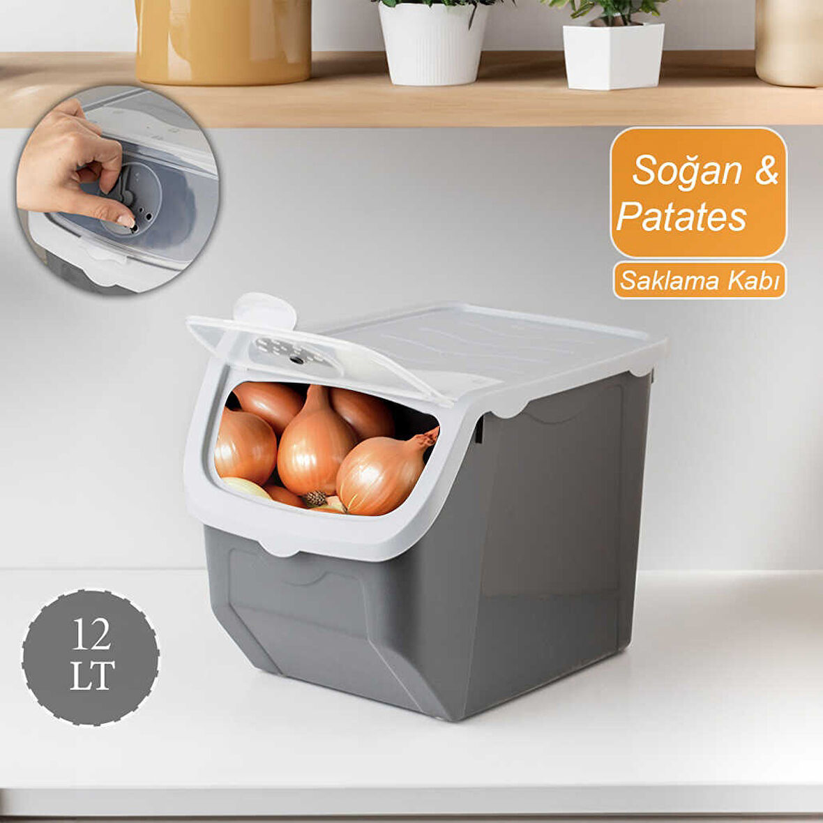 HOBBY LIFE 02 1506 GRI 12 LT PATATES SOG SAK KABI (KUTU)