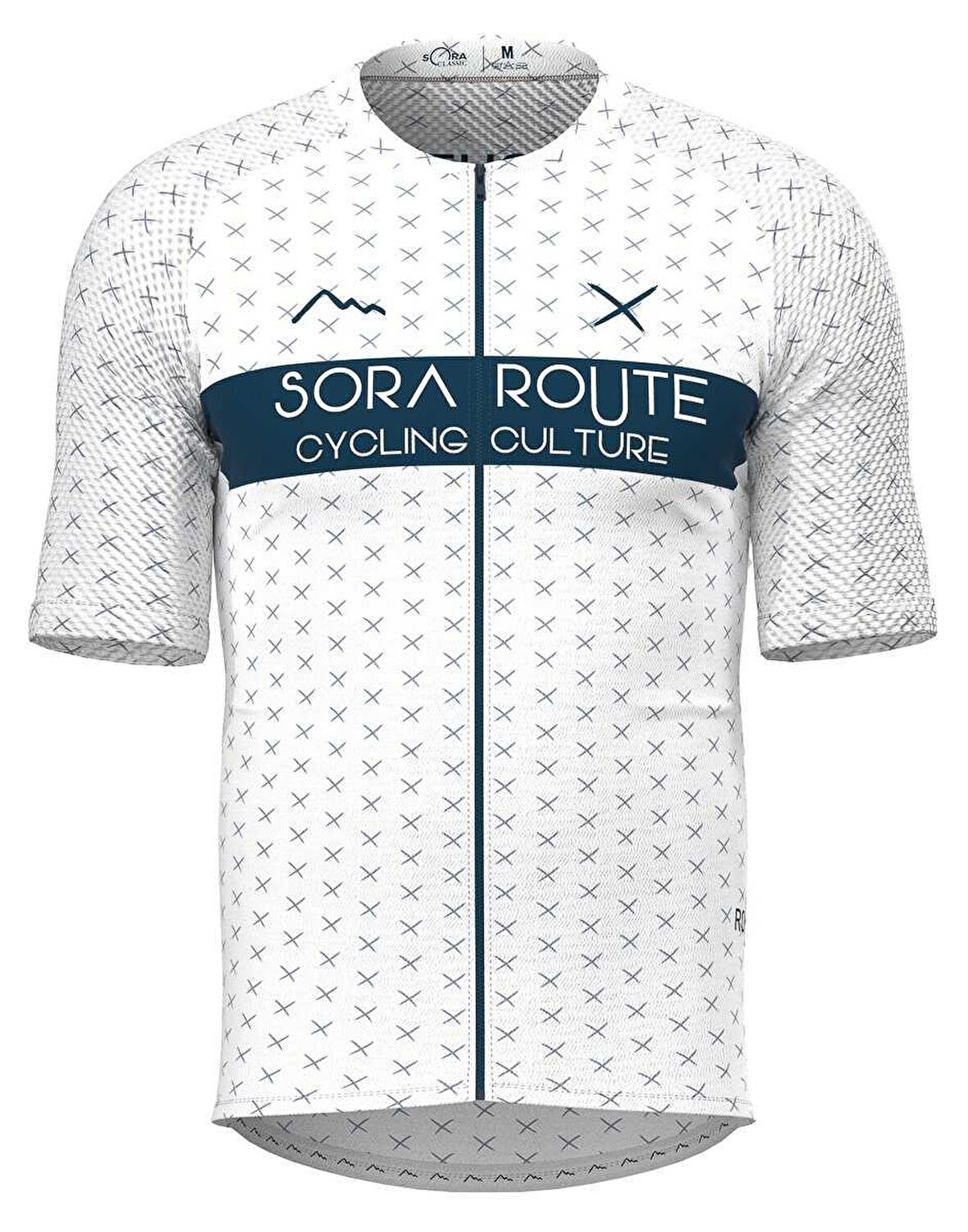 SORA ROUTE BEYAZ-MAVİ CLASSIC SLIM KISA KOL FORMA