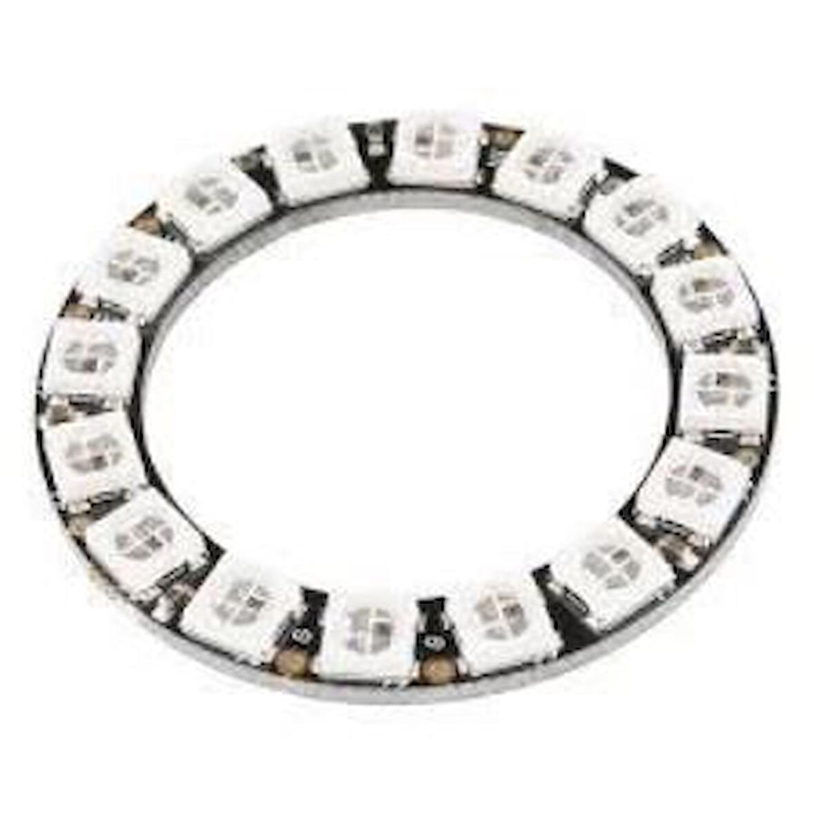 Neopixel 16 Rgb Led Halka Kartı Dahili Sürücülü - Neopixel Ring - 16 X Ws2812 5050 Rgb Led With Inte