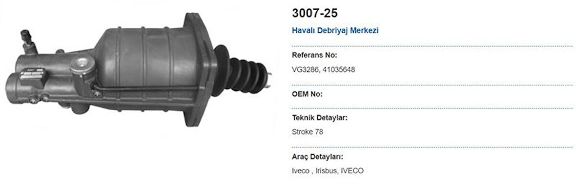 İveco Truck Debriyaj Alt Merkezi - İveco / Eurocargo 120/130/150/180 00>15 - May 3007-25