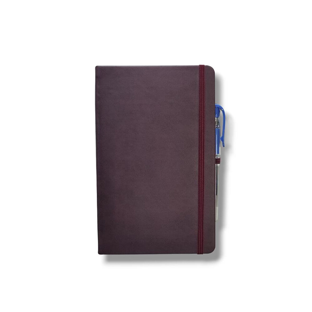 Tarihsiz 13x21 Bordo Çizgili Defter ivory Kağıt