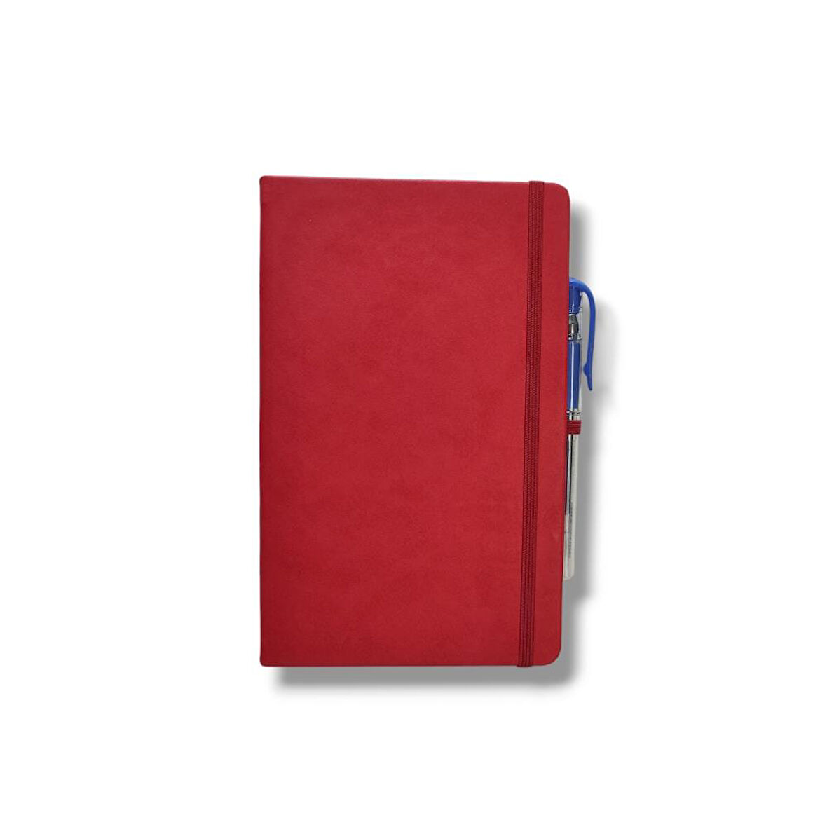 Tarihsiz 13x21 Kırmızı Çizgili Defter ivory Kağıt