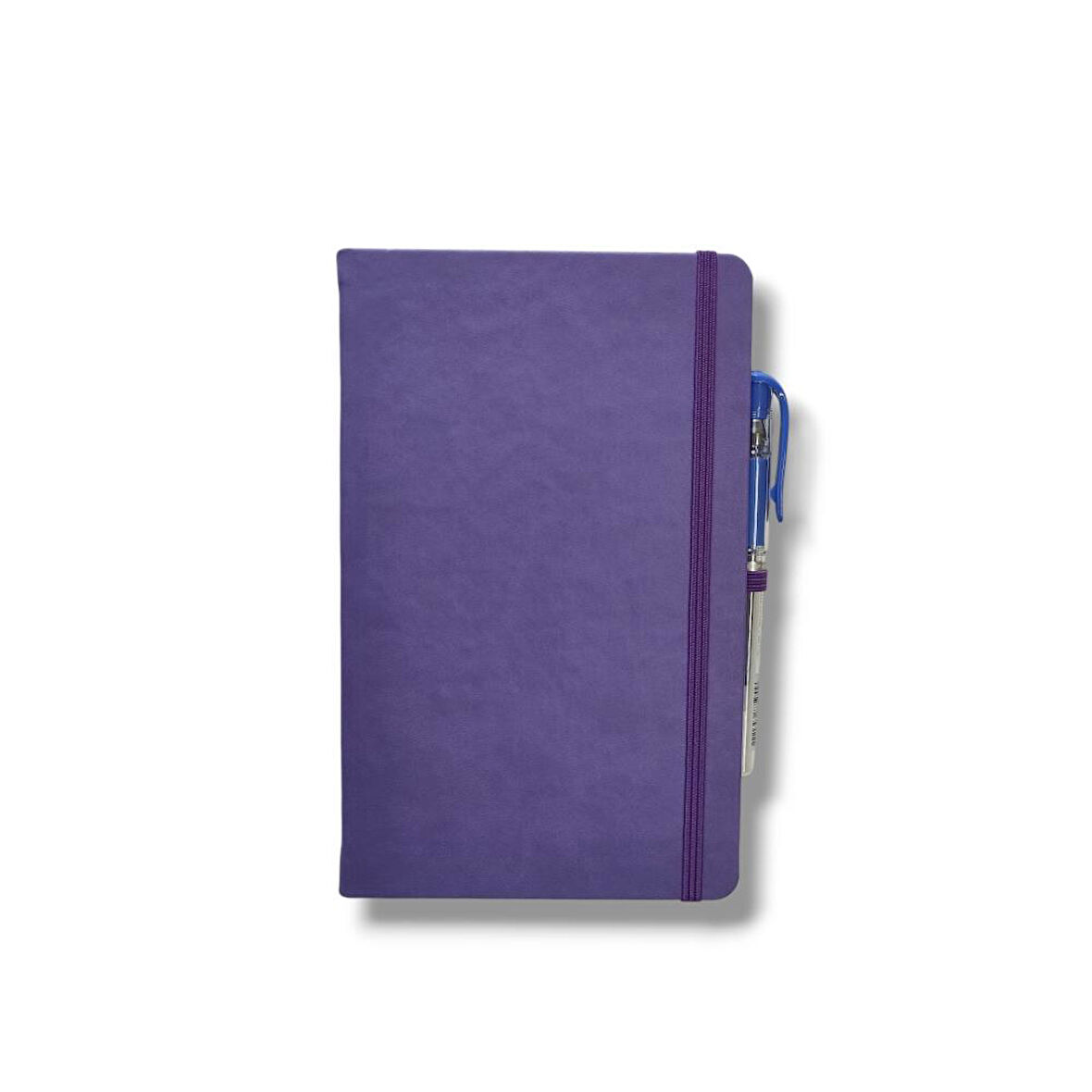 Tarihsiz 13x21 Mor Çizgili Defter ivory Kağıt