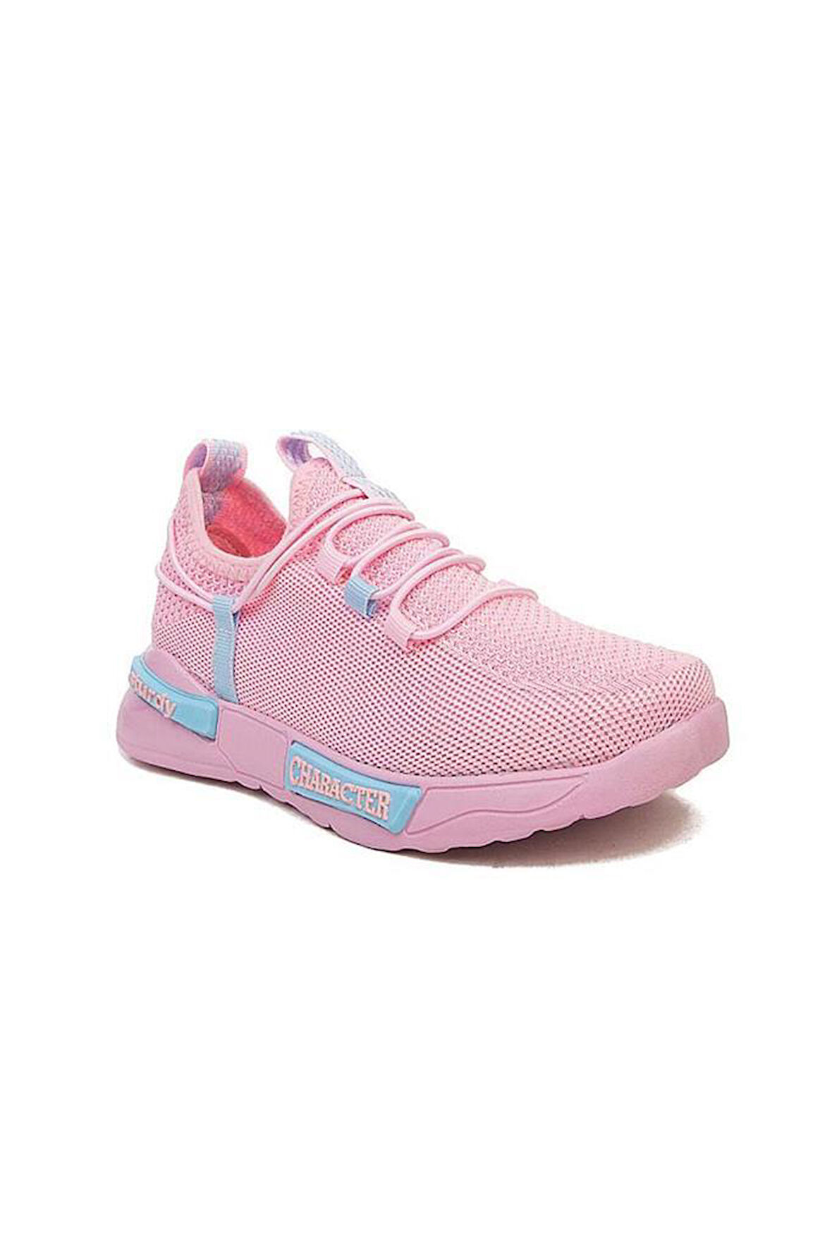 Alessio 4017 Trikolu Çocuk Sneakers Ayakkabı 31-35 Pembe Mavi