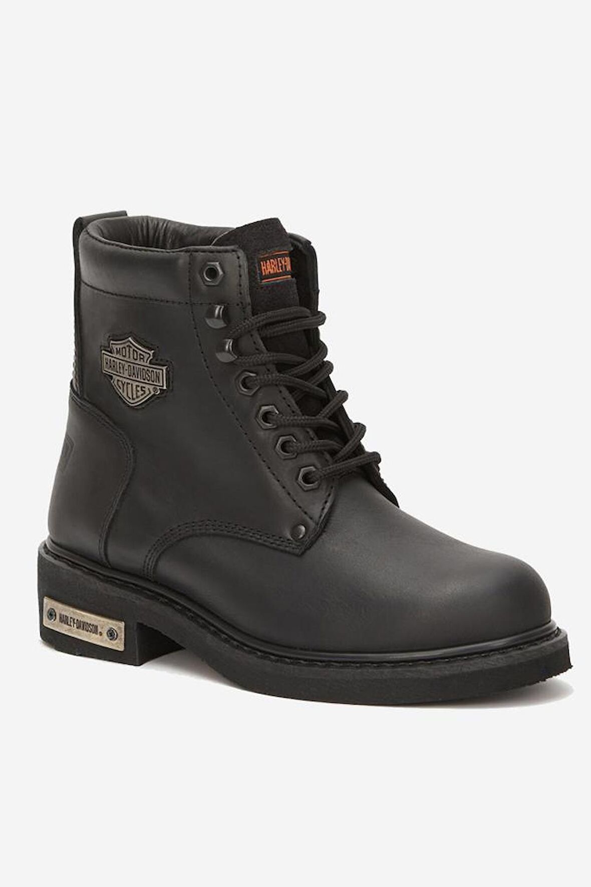 Harley Davidson Gibson Hakiki Deri Bot 35-40 Black Yağlı Deri