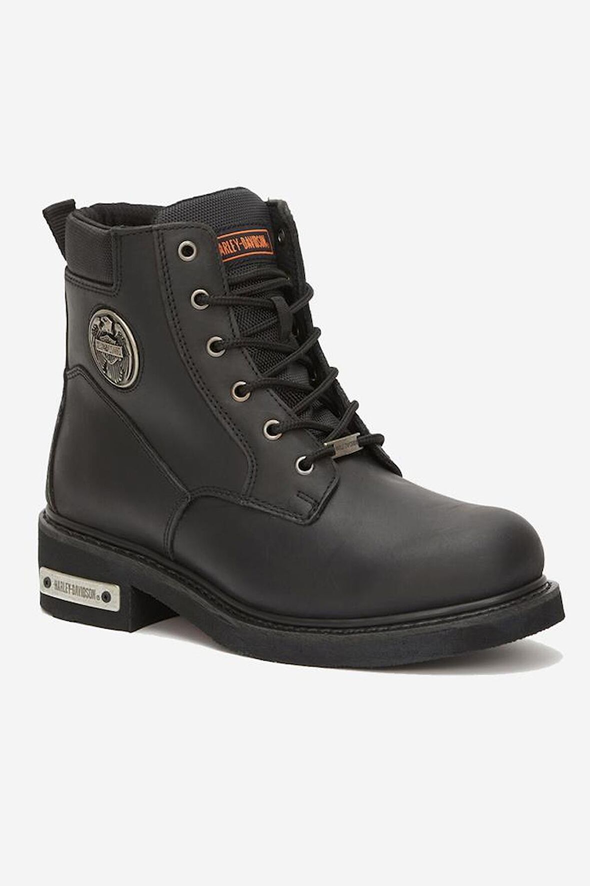 Harley Davidson Jim Hakiki Deri Bot 36-40 Black Yağlı Deri