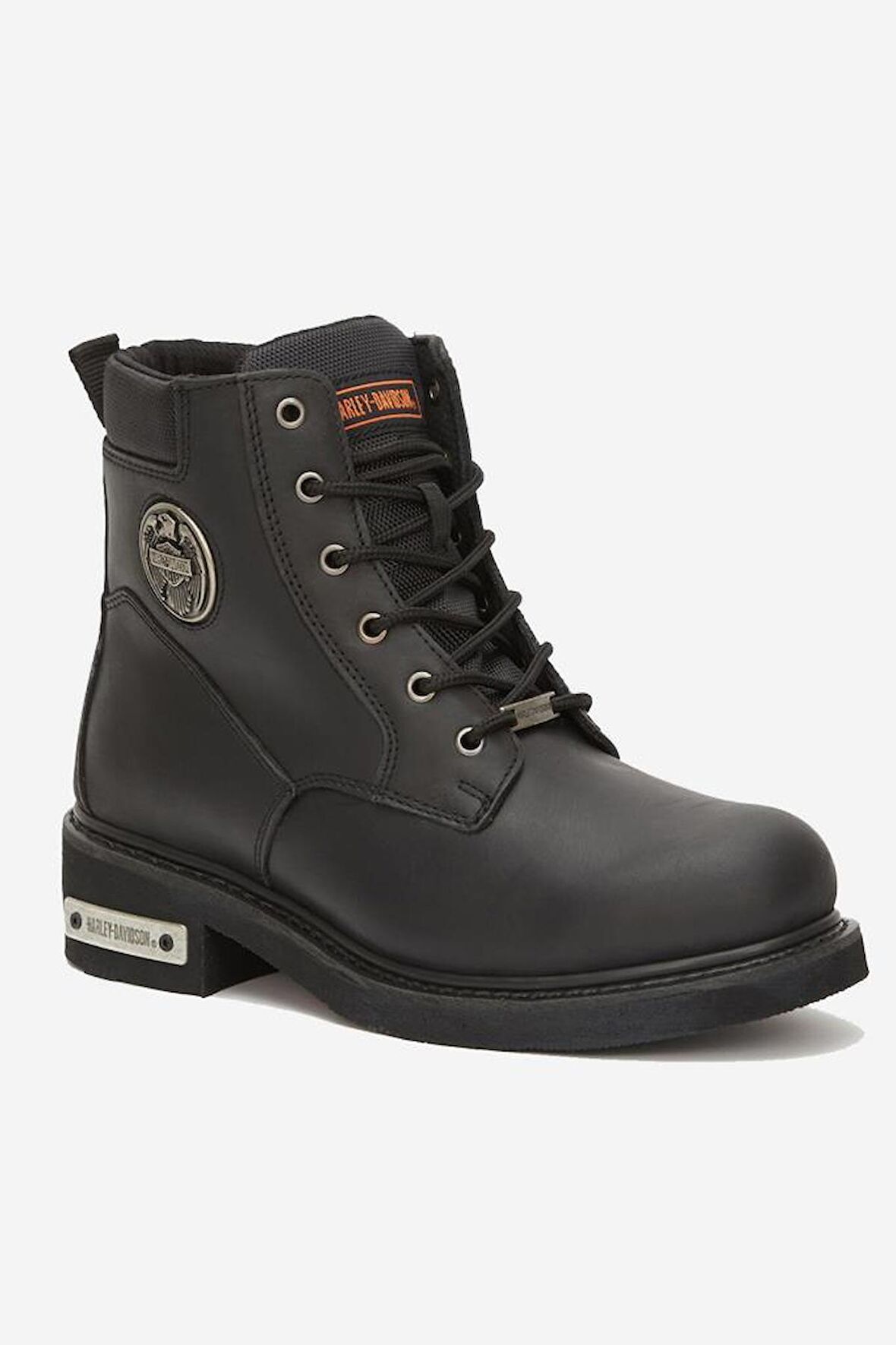 Harley Davidson Jim Hakiki Deri Bot 40-45 Black Yağlı Deri