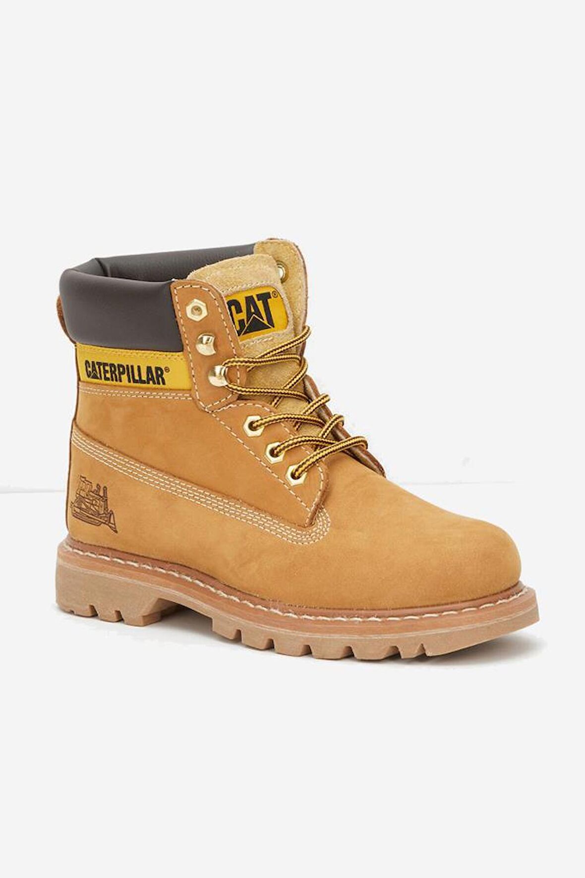 Caterpillar Colorado Hakiki Nubuk Deri Bot 35-40 Honey Nubuk