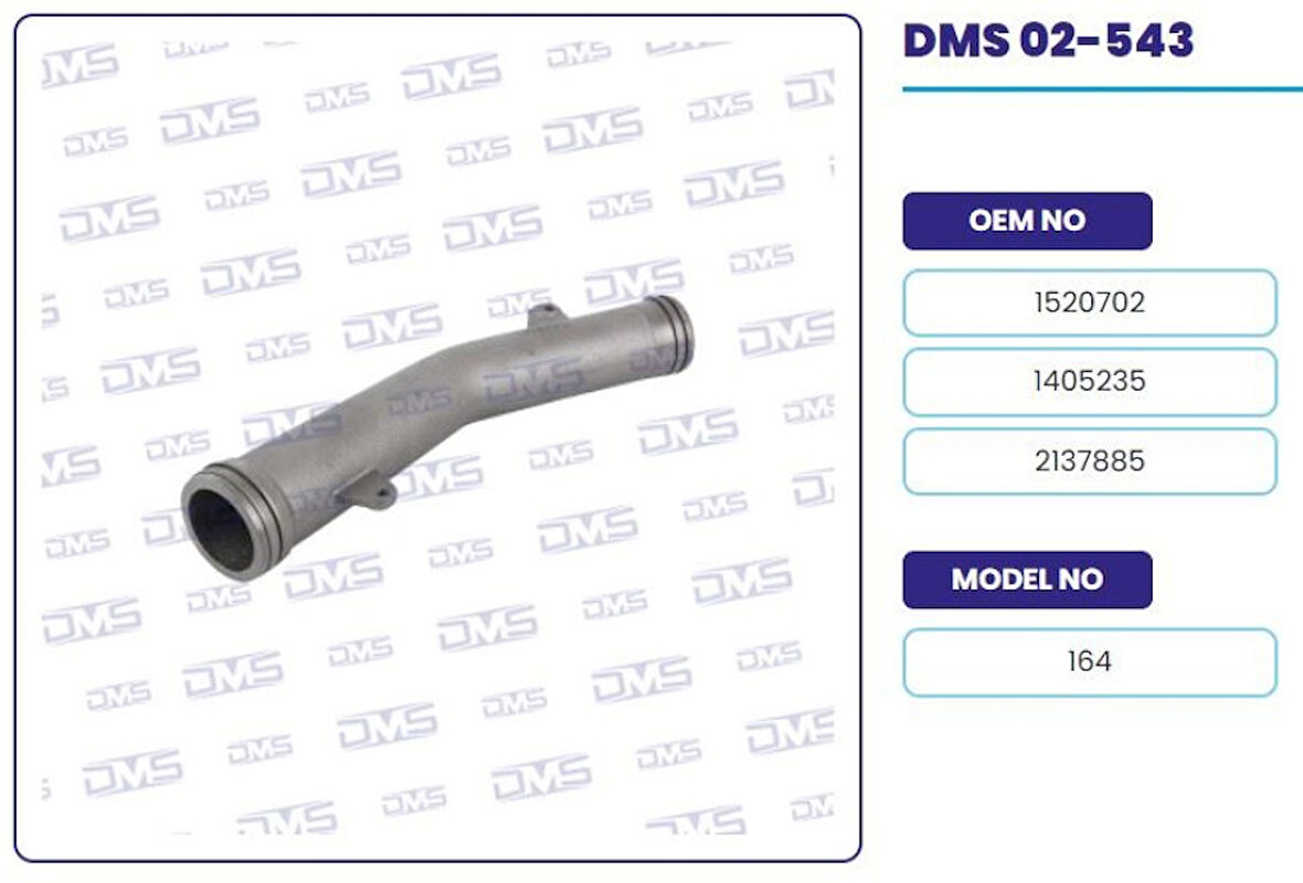 Scanıa Truck Egzoz Manıfoldu L Uzun Boru  Scanıa P G R T 164 - Demosan 02-543