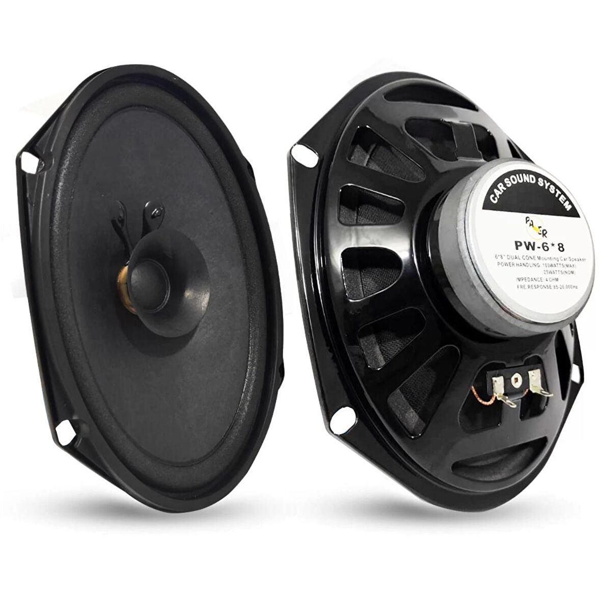 OTO HOPARLÖR OVAL 6X8 100W 1 ADET ORJİNAL PAWER PW-6X8