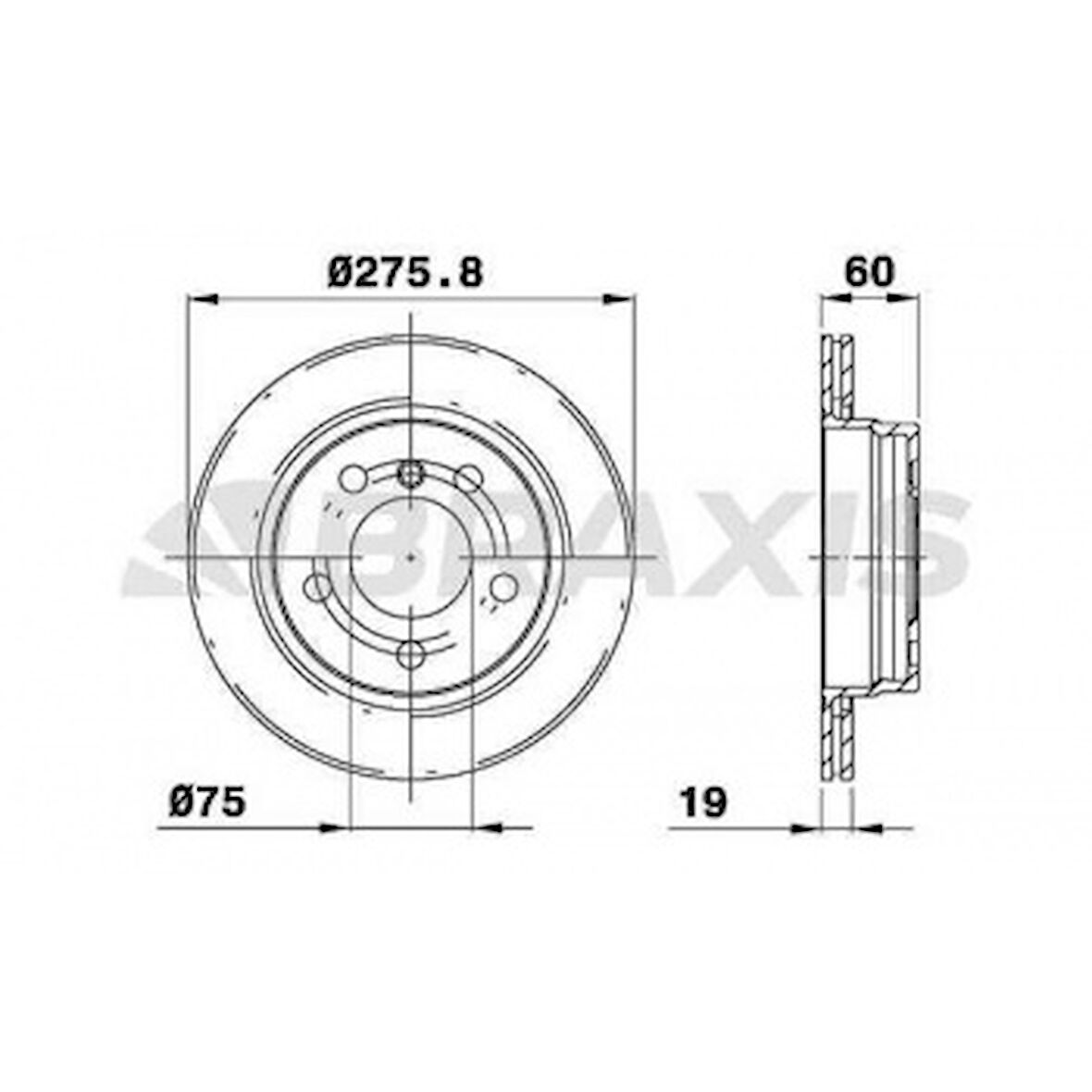 Bmw Fren Diski Arka Havalı Bmw E36 E46 - Braxıs Ae0149