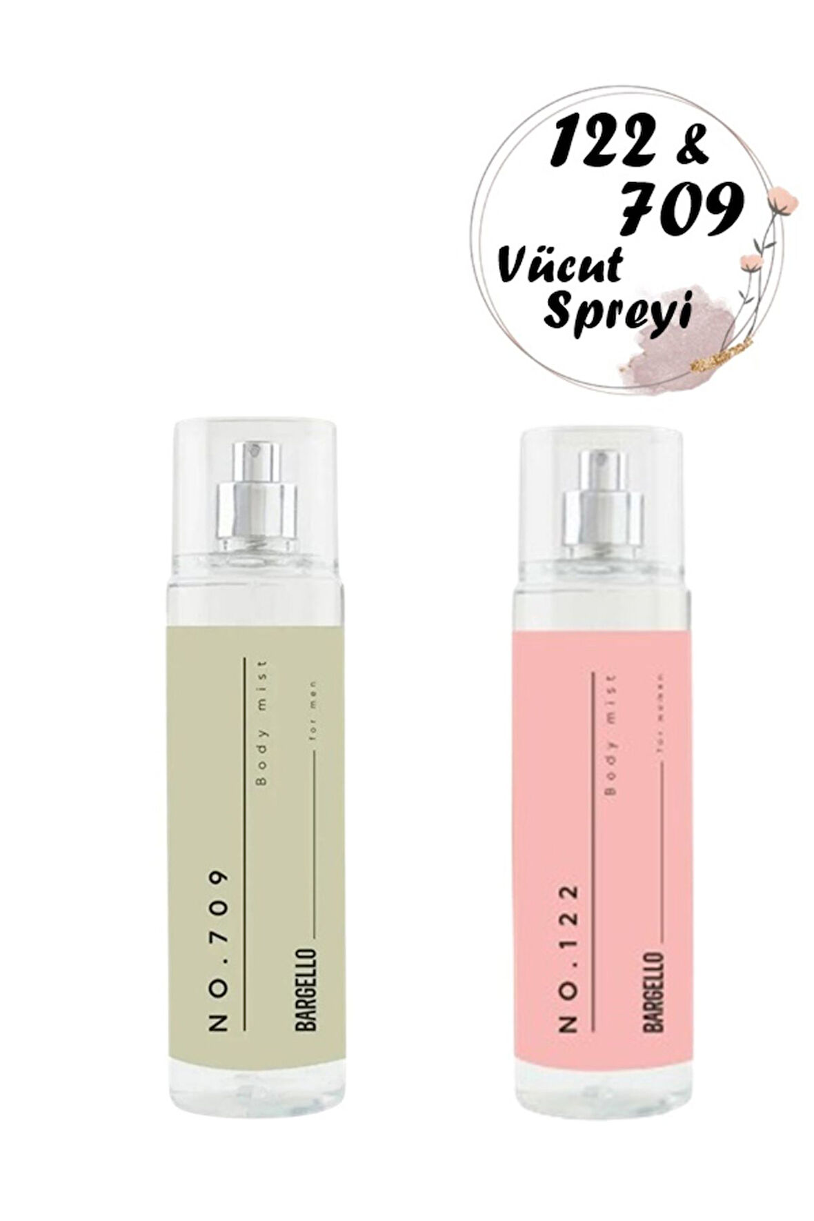 VÜCUT SPREYİ SETİ KADIN NO 122 - ERKEK NO 709 210 ML + 210 ML