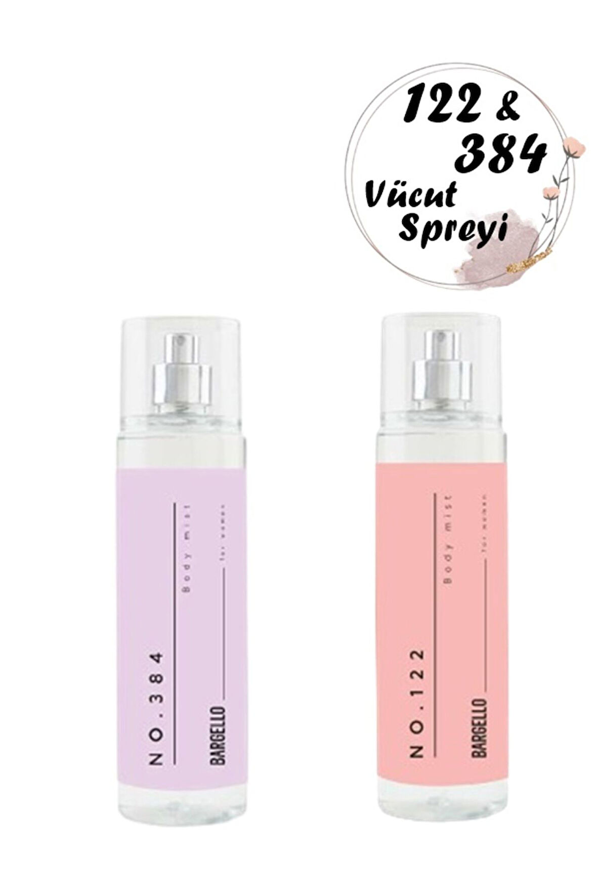 VÜCUT SPREYİ SETİ KADIN NO 122 - NO 384 210 ML + 210 ML