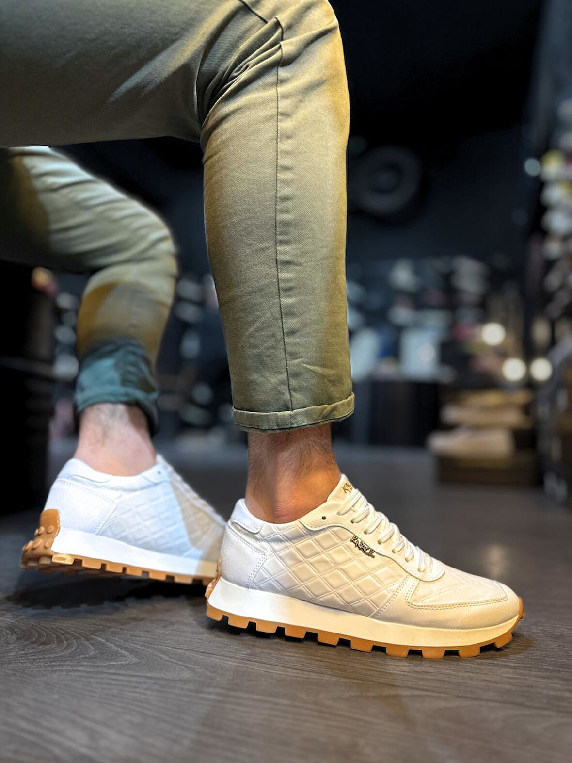 Knack Günlük Ayakkabı 002 Kapitone Beyaz