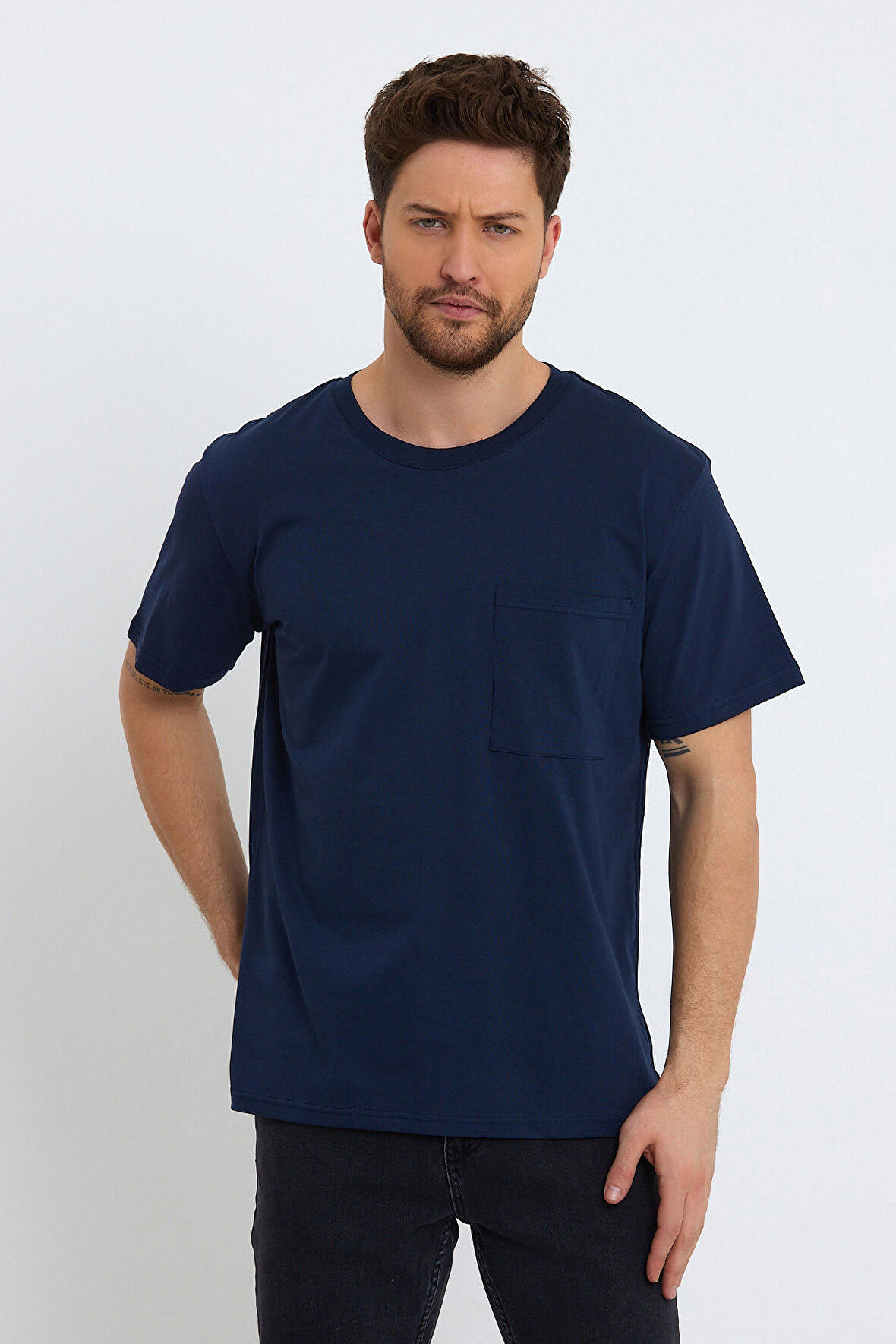 Rodi Bisiklet Yaka Relax Fit Cepli T-Shirt RD23YE272271