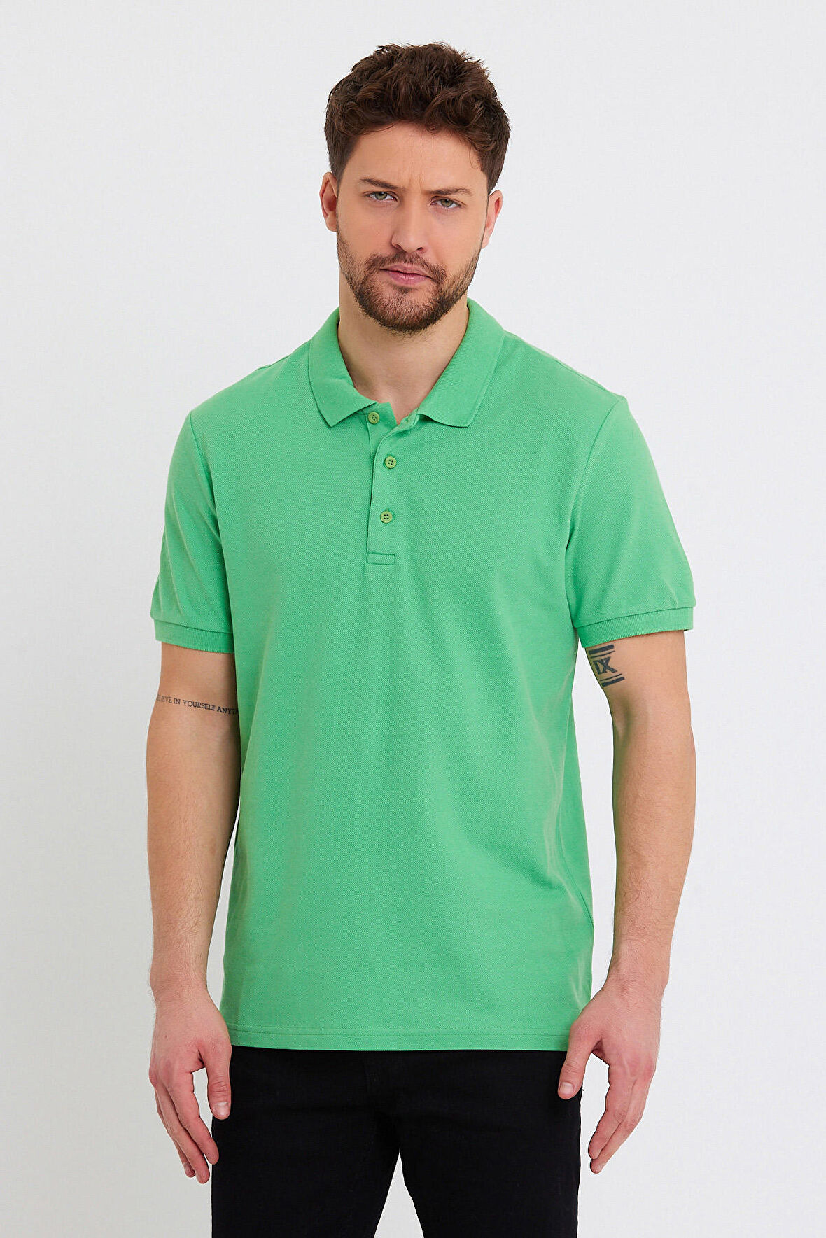 Rodi Polo Yaka  T-shirt Basic Kol Rıbana RD23YE272127