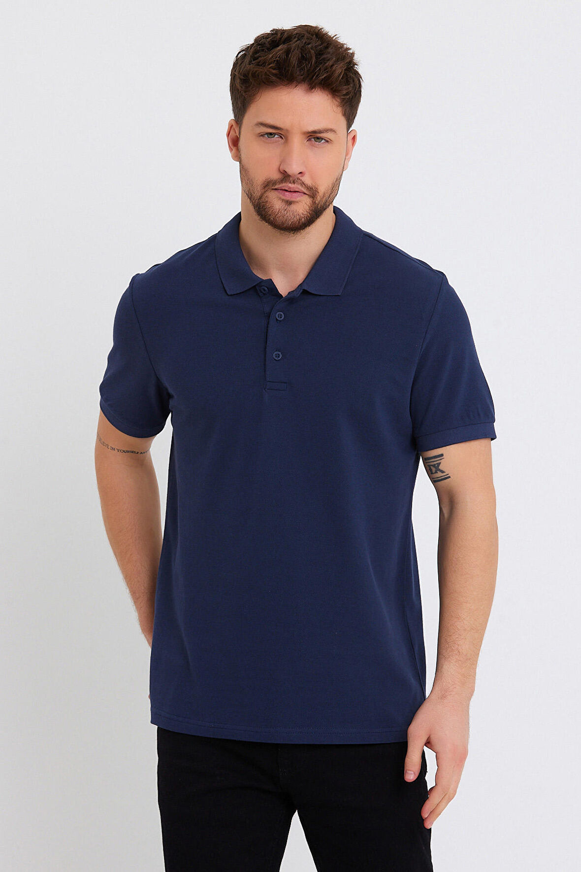 Rodi Polo Yaka  T-shirt Basic Kol Rıbana RD23YE272127