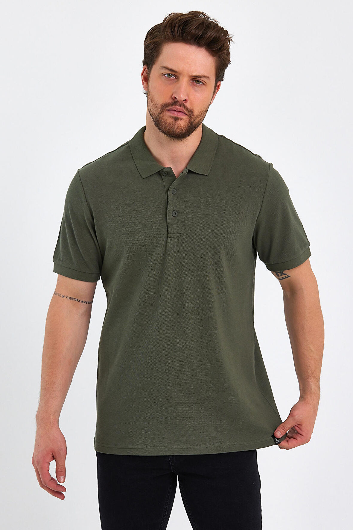 Rodi Polo Yaka  T-shirt Basic Kol Rıbana RD23YE272127