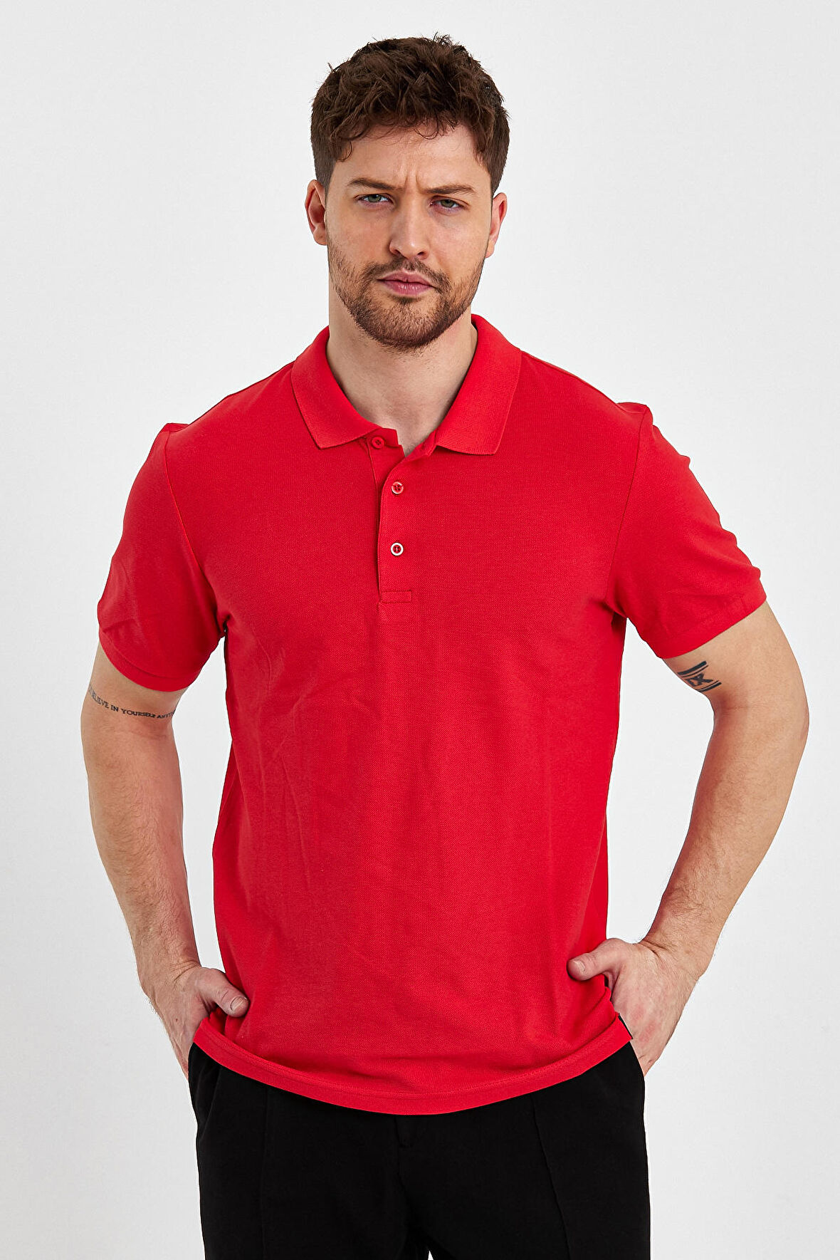 Rodi Polo Yaka  T-shirt Basic Kol Rıbana RD23YE272127