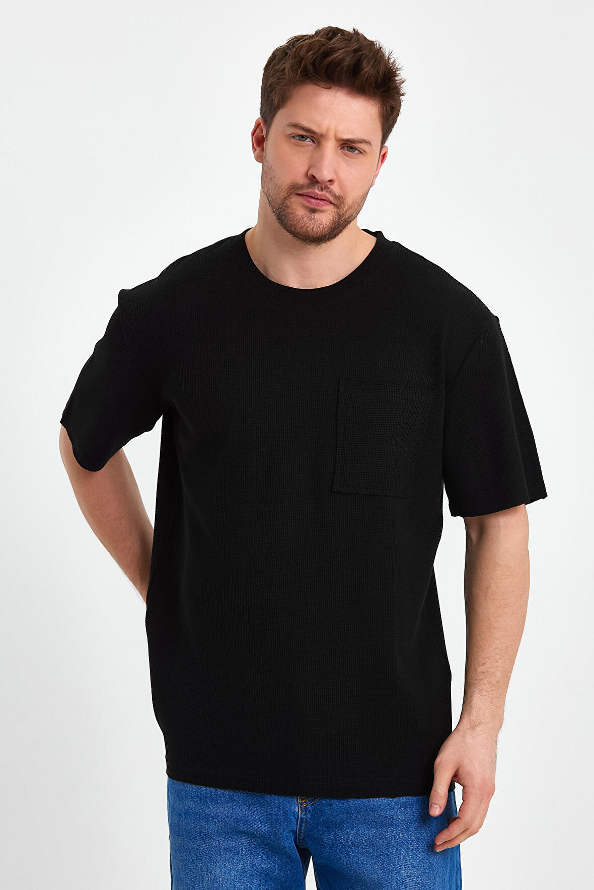 Rodi Bisiklet Yaka Tshirt Gipeli Waffal Relax RD23YE272642