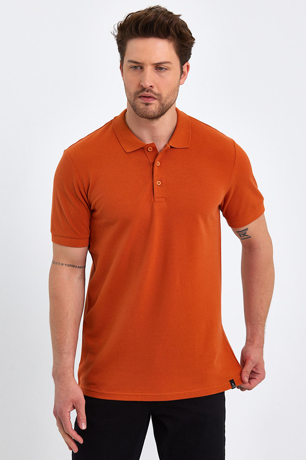 Rodi Polo Yaka  T-shirt Basic Kol Rıbana RD23YE272127