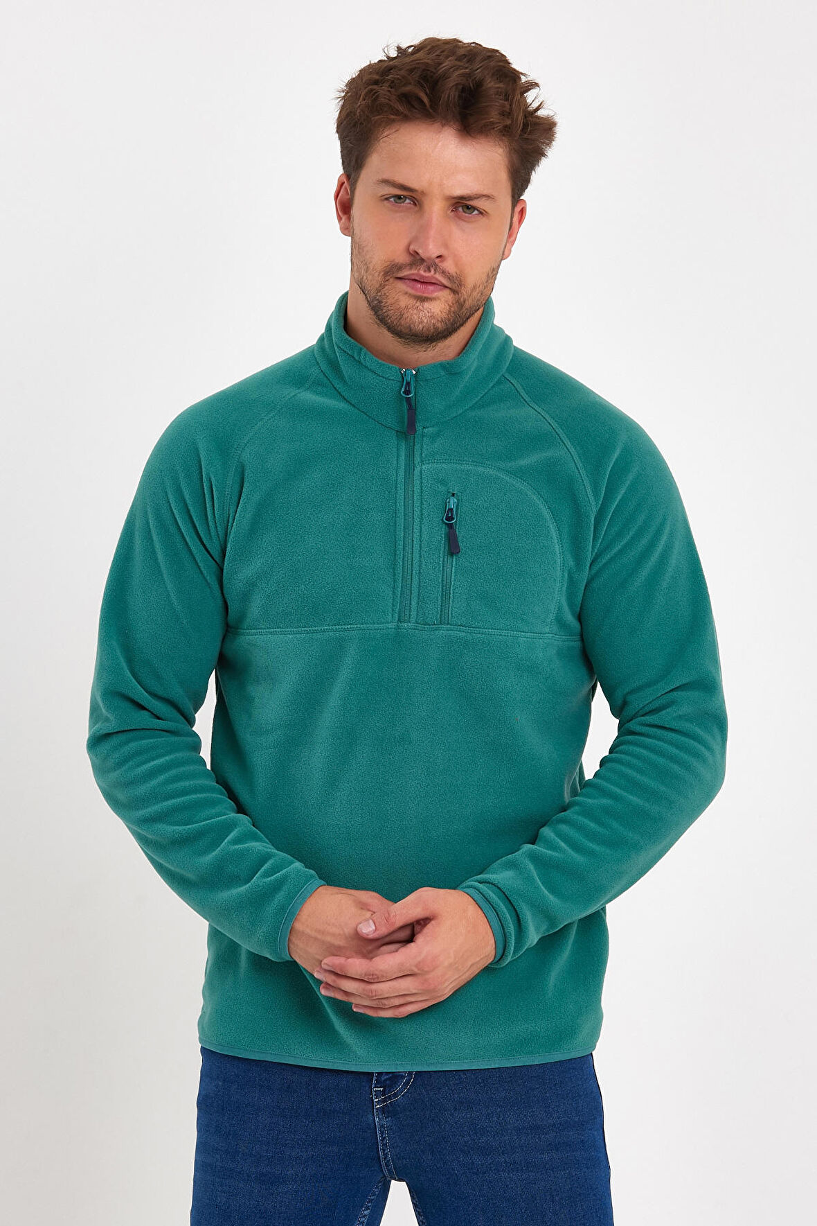 Rodi Mikro Polar Dik yaka Sweatshirt RD24KE056015