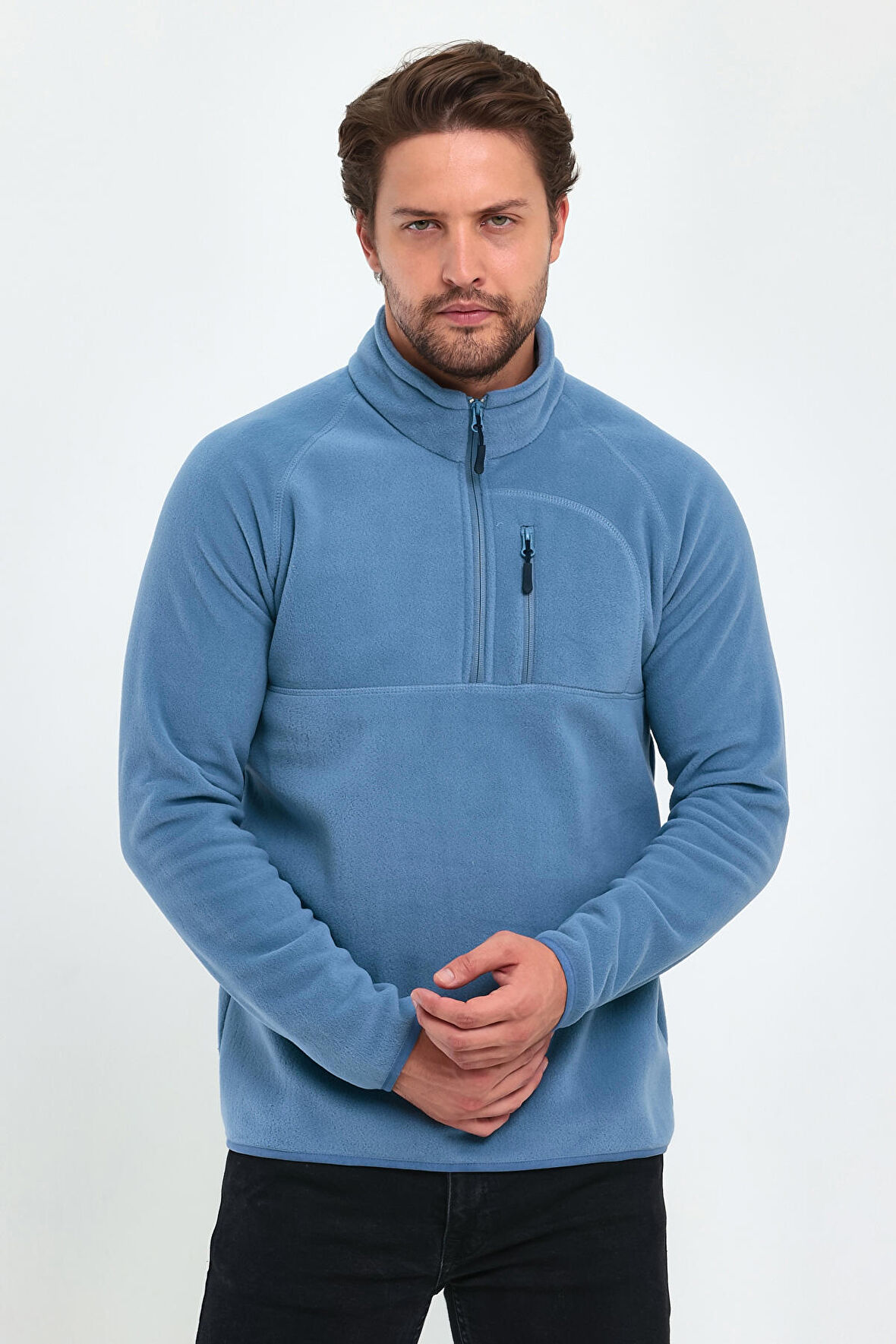 Rodi Mikro Polar Dik yaka Sweatshirt RD24KE056015
