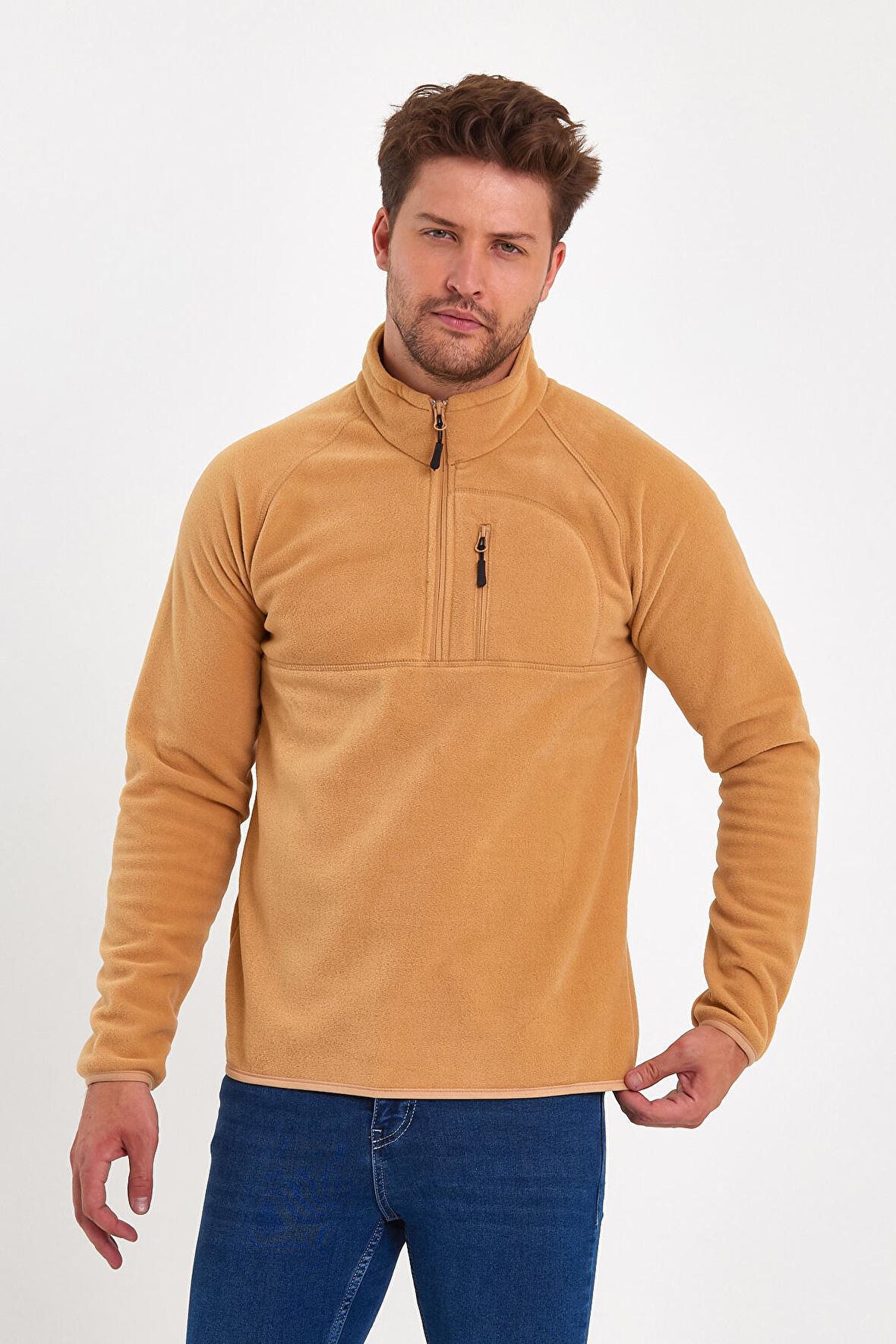 Rodi Mikro Polar Dik yaka Sweatshirt RD24KE056015