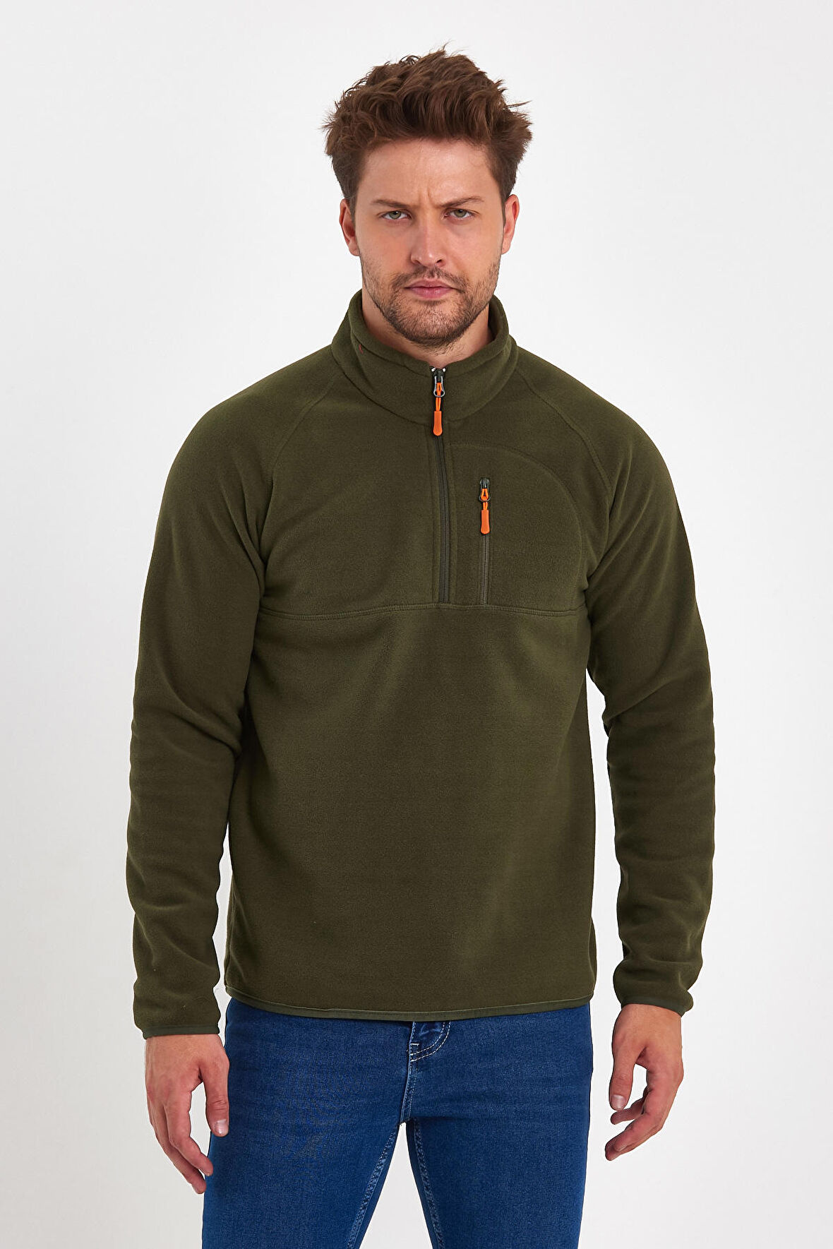 Rodi Mikro Polar Dik yaka Sweatshirt RD24KE056015