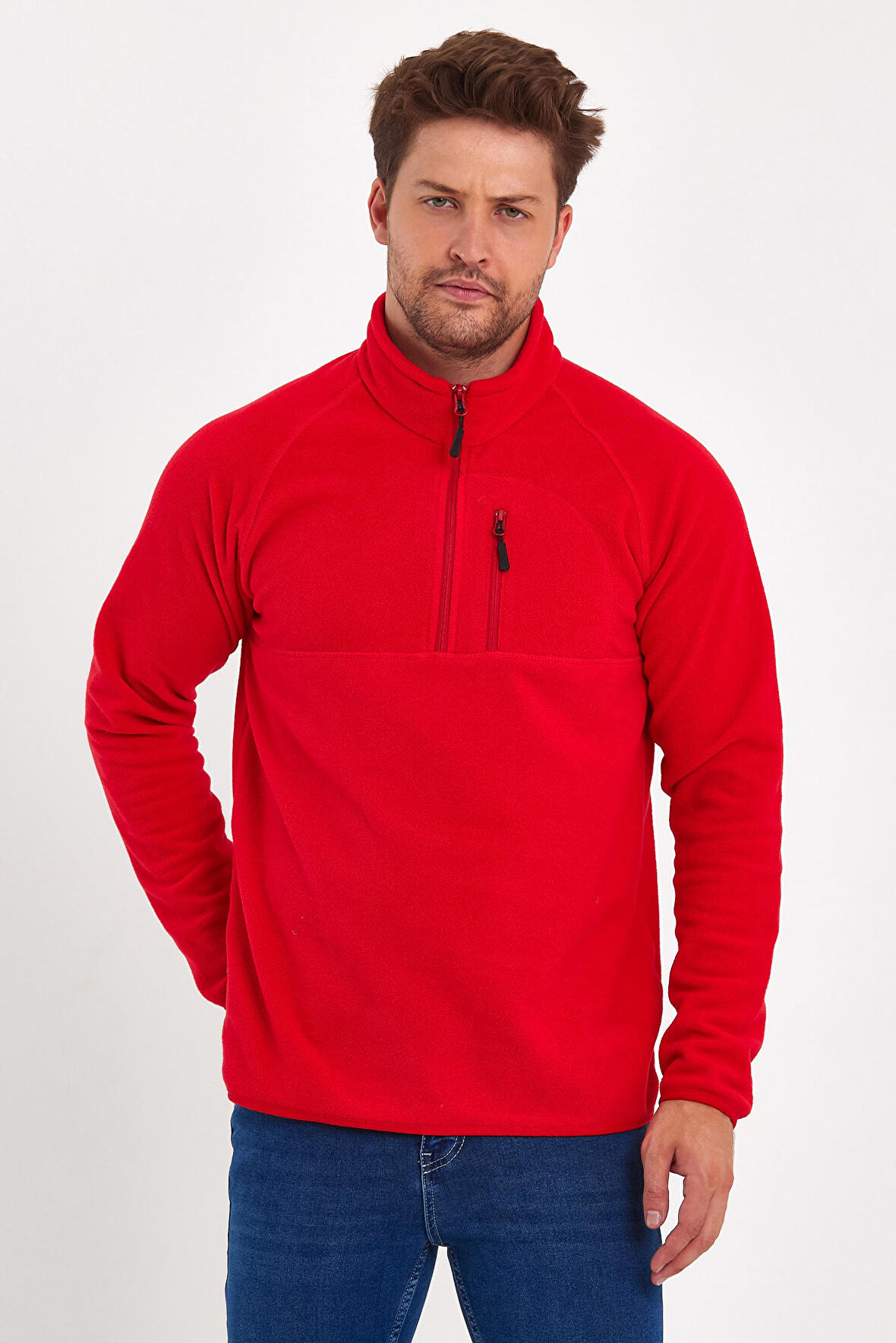 Rodi Mikro Polar Dik yaka Sweatshirt RD24KE056015