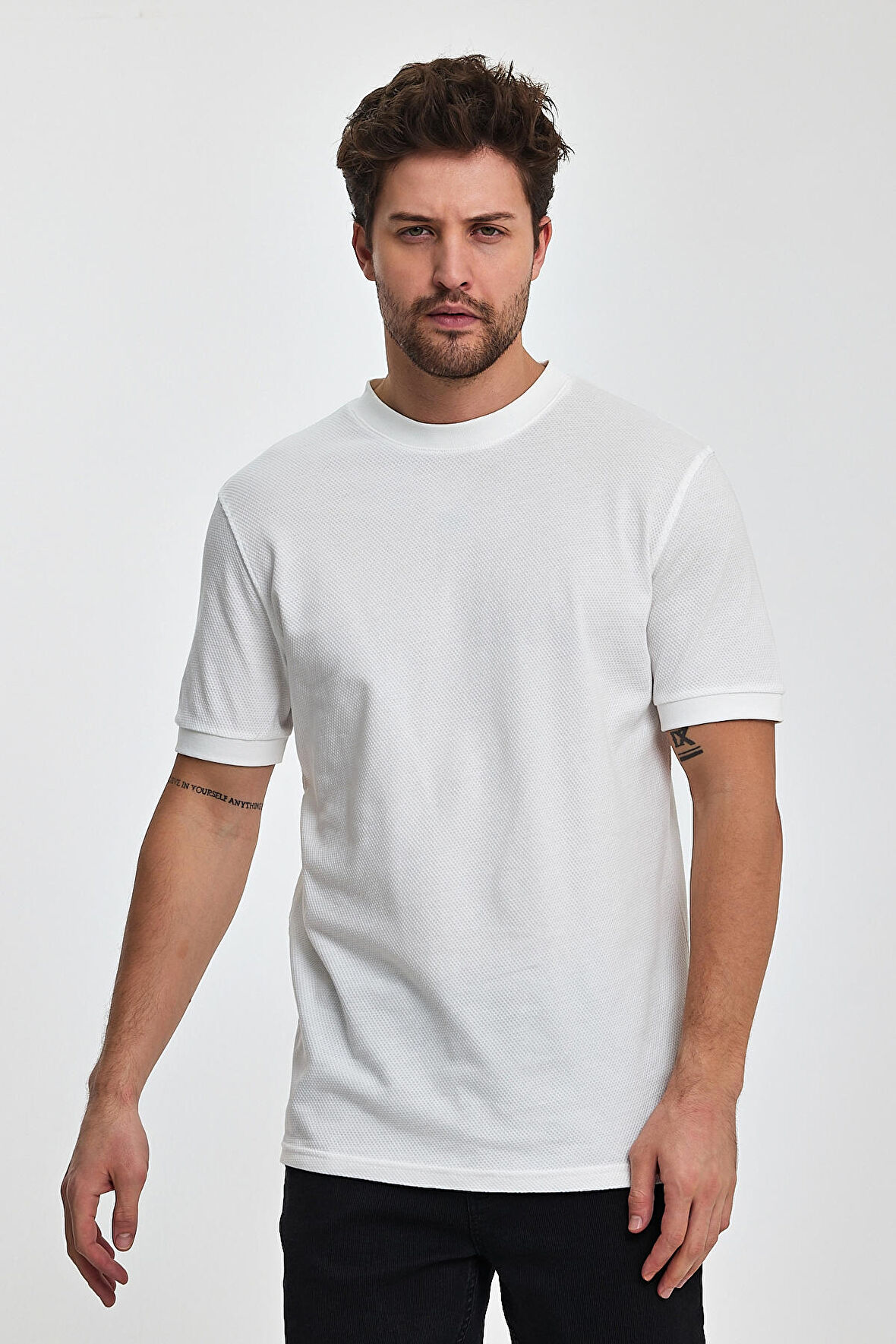 Rodi Erkek 30-1 Petek Süprem Bisiklet Yaka T-shirt RD24YE002728