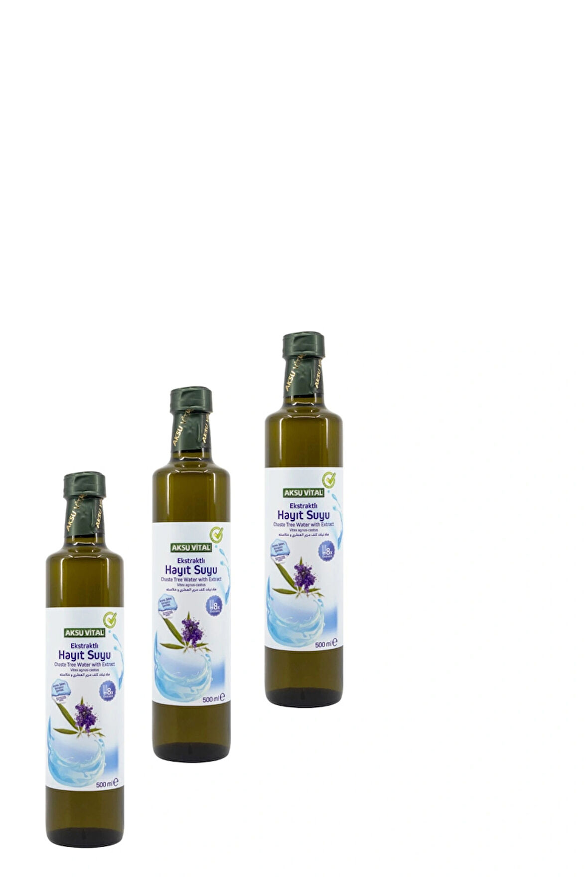 Aksu Vital Hayıt Suyu Ekstraktlı 500 Ml. X 3 Adet