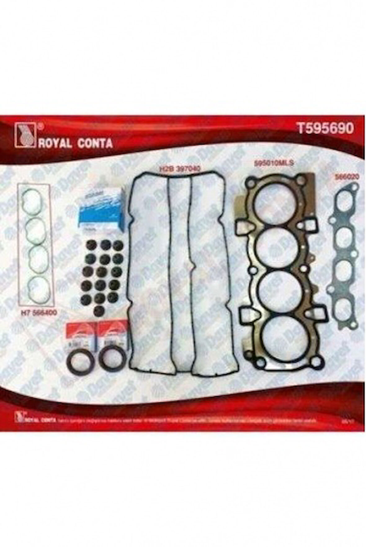 Ford Ust Takım Conta (skt Keceli Subap Lastıklı) S,k,c Dahıl Focus 1,6 16v Benzinli 07> - Royal T595694