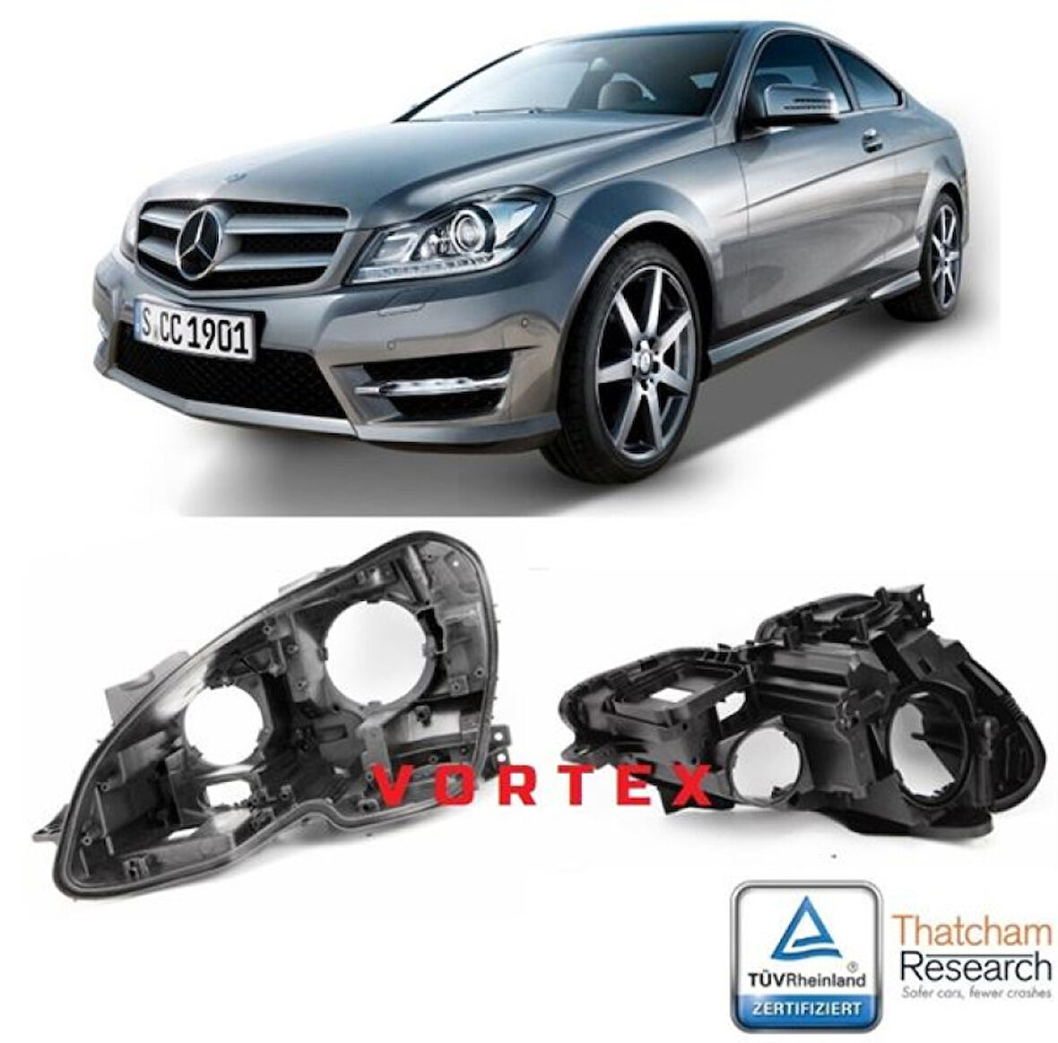 Mercedes Far Kasası Sag W204 11> - Vortex V2205815