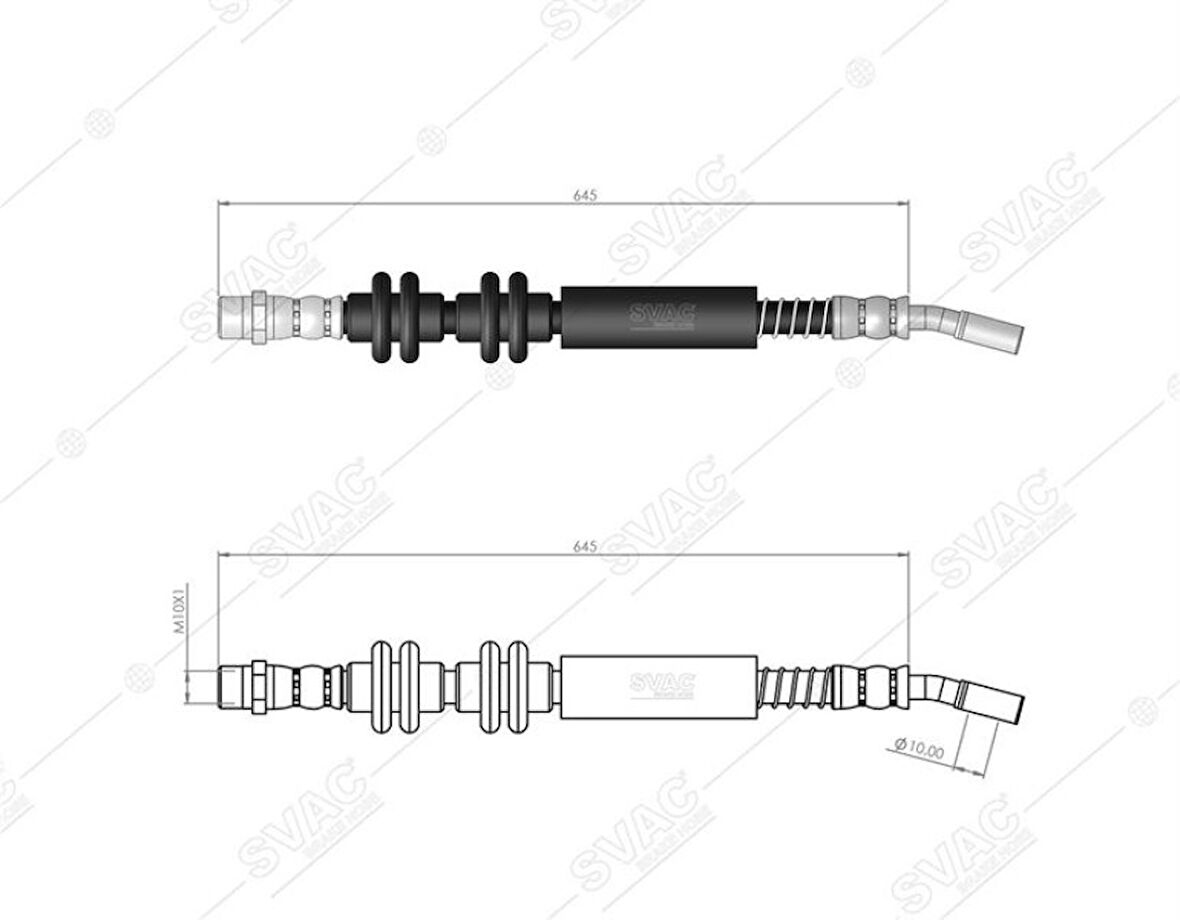 Opel Fren Hortumu On Sol Astra J 10> - Svac 30-0122