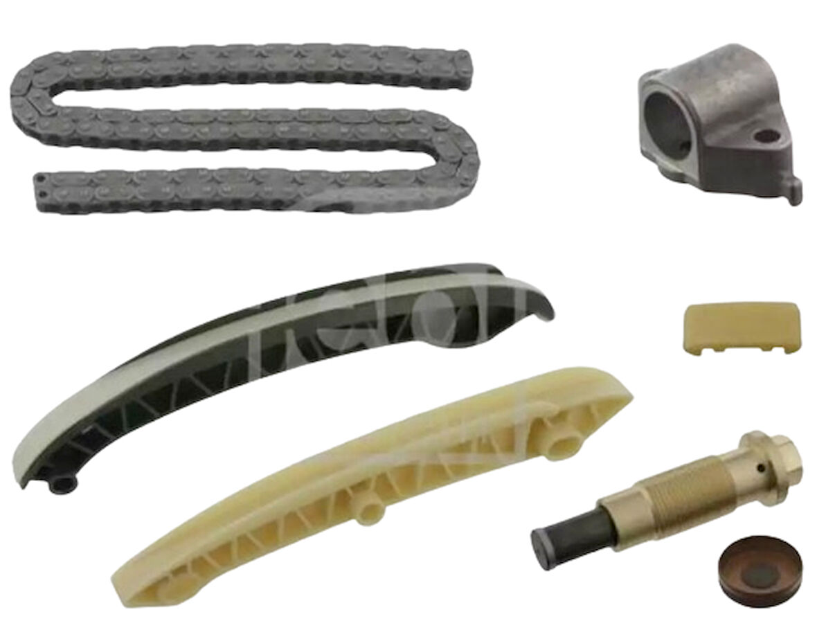 Mercedes Eksantrık Zincir Seti - (açık)eks.zincir+gergi+3kizak+tapa - Febi 44974