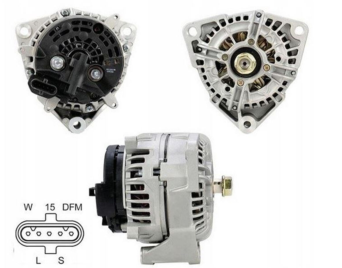 Mercedes Truck Sarz Dinamosu  Alternator 24v 80a Bosch Tip Ncb1 Mercedes Benz Actros 03> İveco 00> - Kraftvoll 11020028