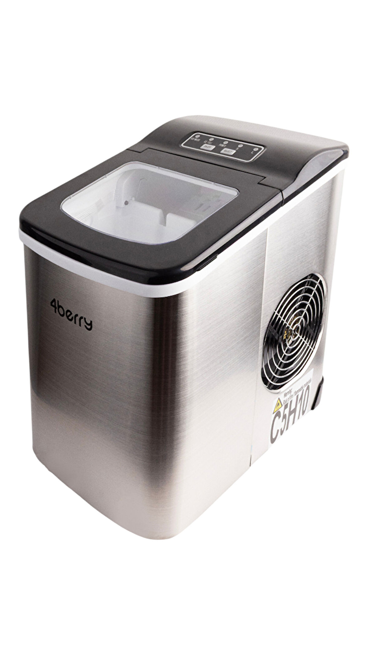 HZB-12/SB Taşınabilir Buz Makinesi – Paslanmaz Çelik, Otomatik