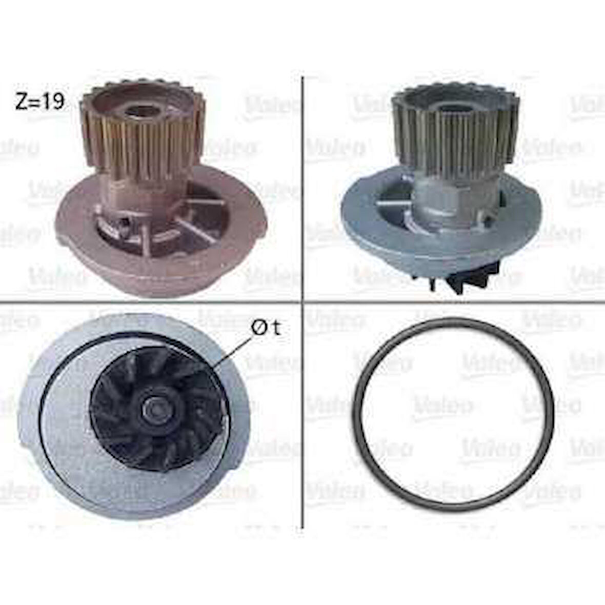 Chevrolet Devirdaım Su Pompası Cruze Lacetti Kalos Aveo 1,4 1,6 16v - Valeo 506649