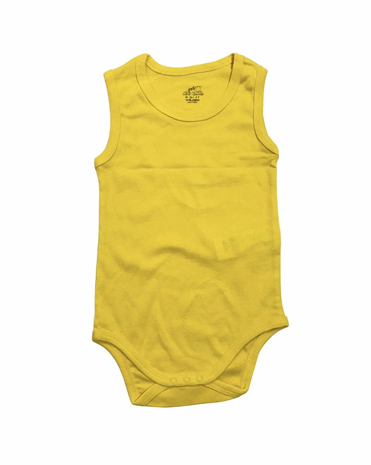 Mini Damla Body Askılı Penye Sarı