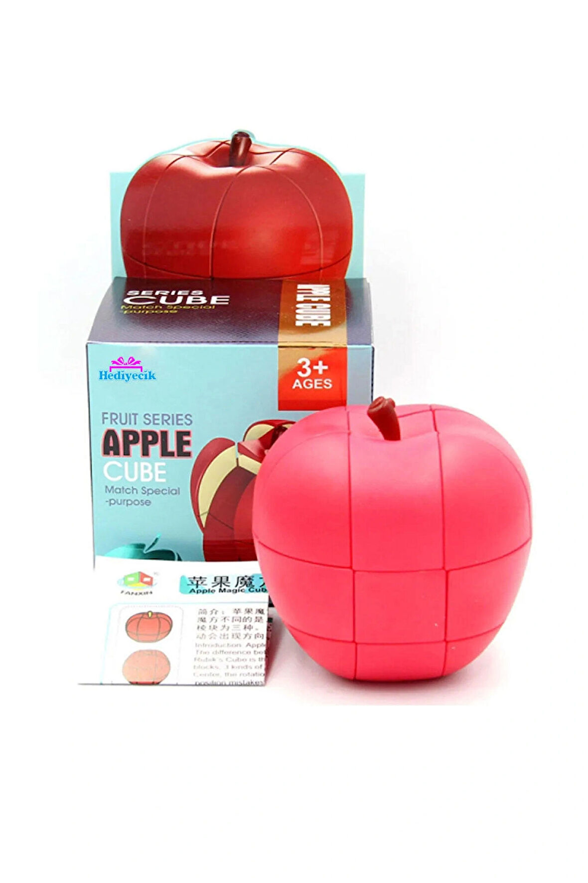 Speed Apple 3x3 Zeka Küpü Stickerless Akıl Küpü Rübik Küp