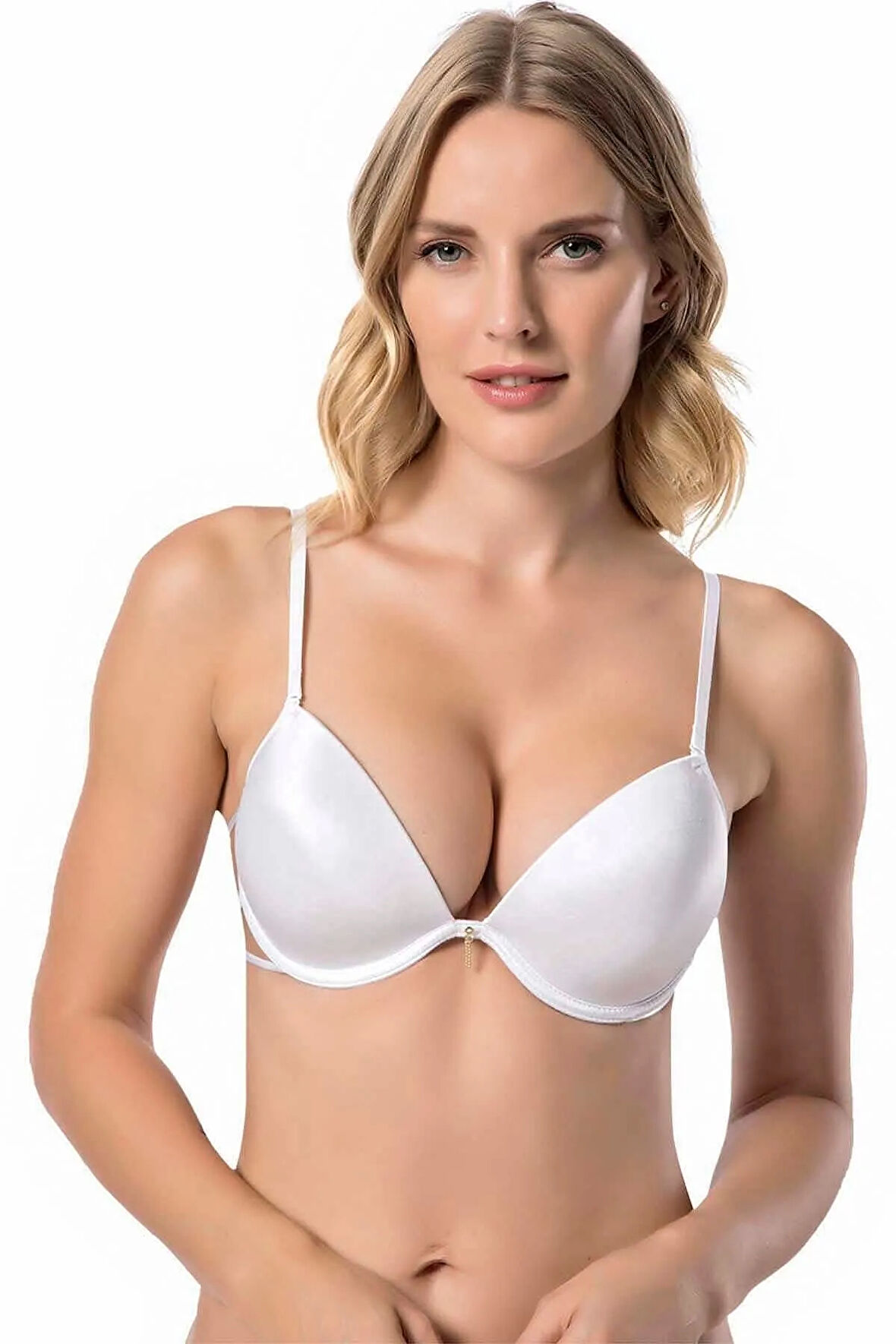 Kadın Kırmızı Taşlı Biyeli Micro Sütyen 7007