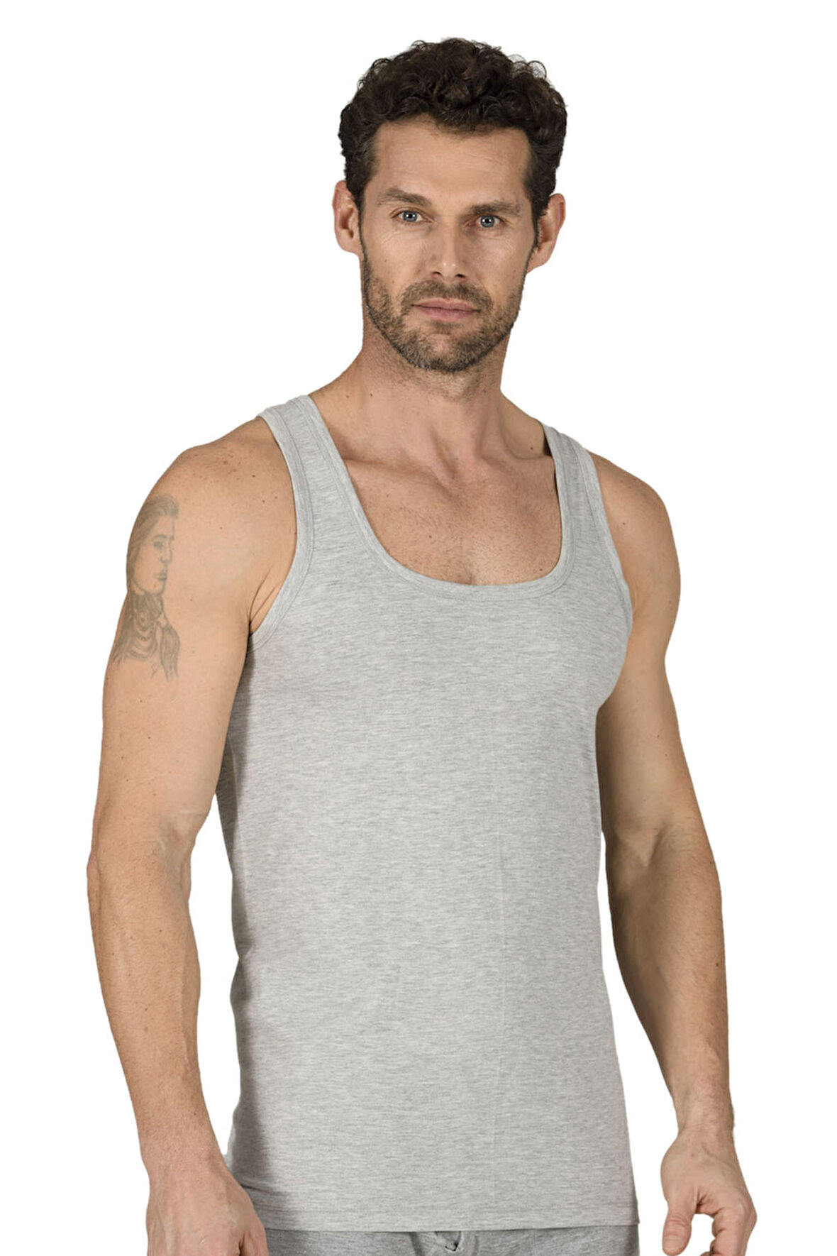 Özkan 11407 Erkek %100 Pamuklu Süprem Esnek Rahat Kalın Askılı Örme Atlet