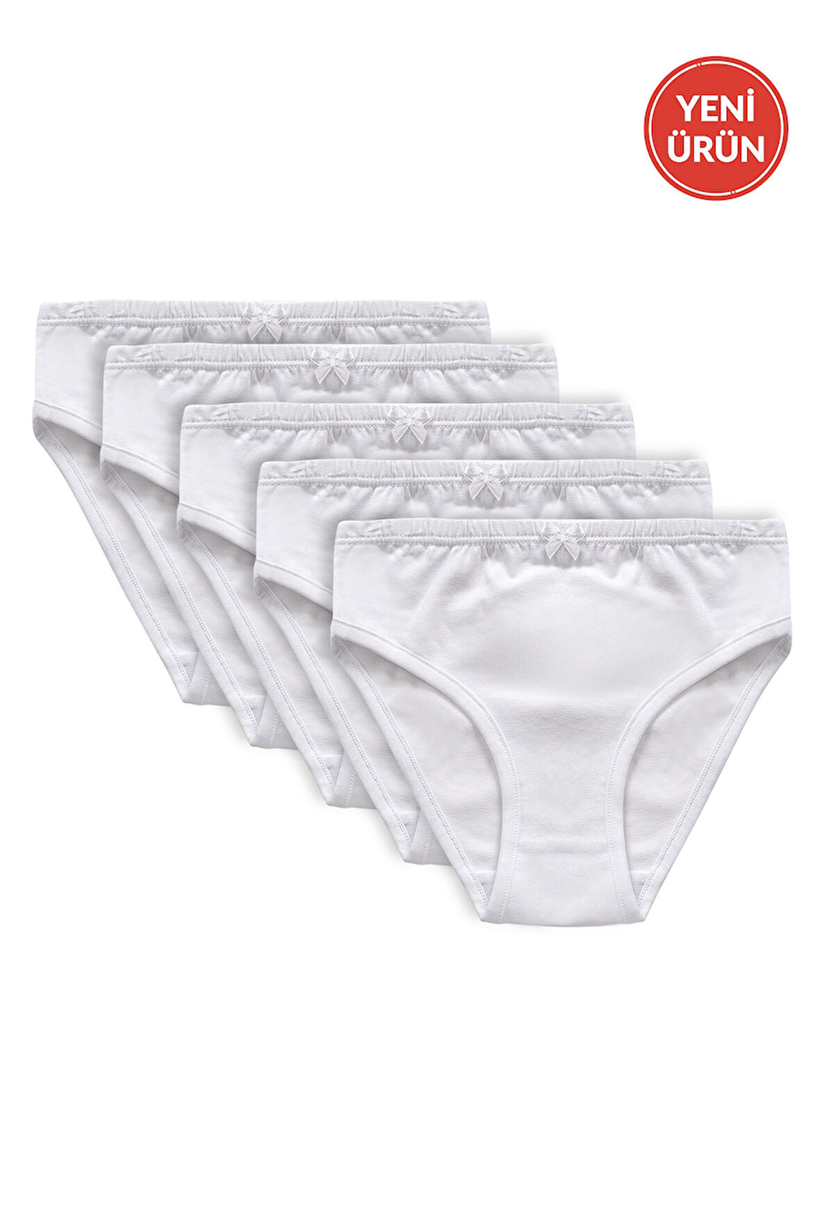 Özkan 43027 5'li Paket Kız Çocuk Pamuklu Likralı Süprem Esnek Rahat Külot